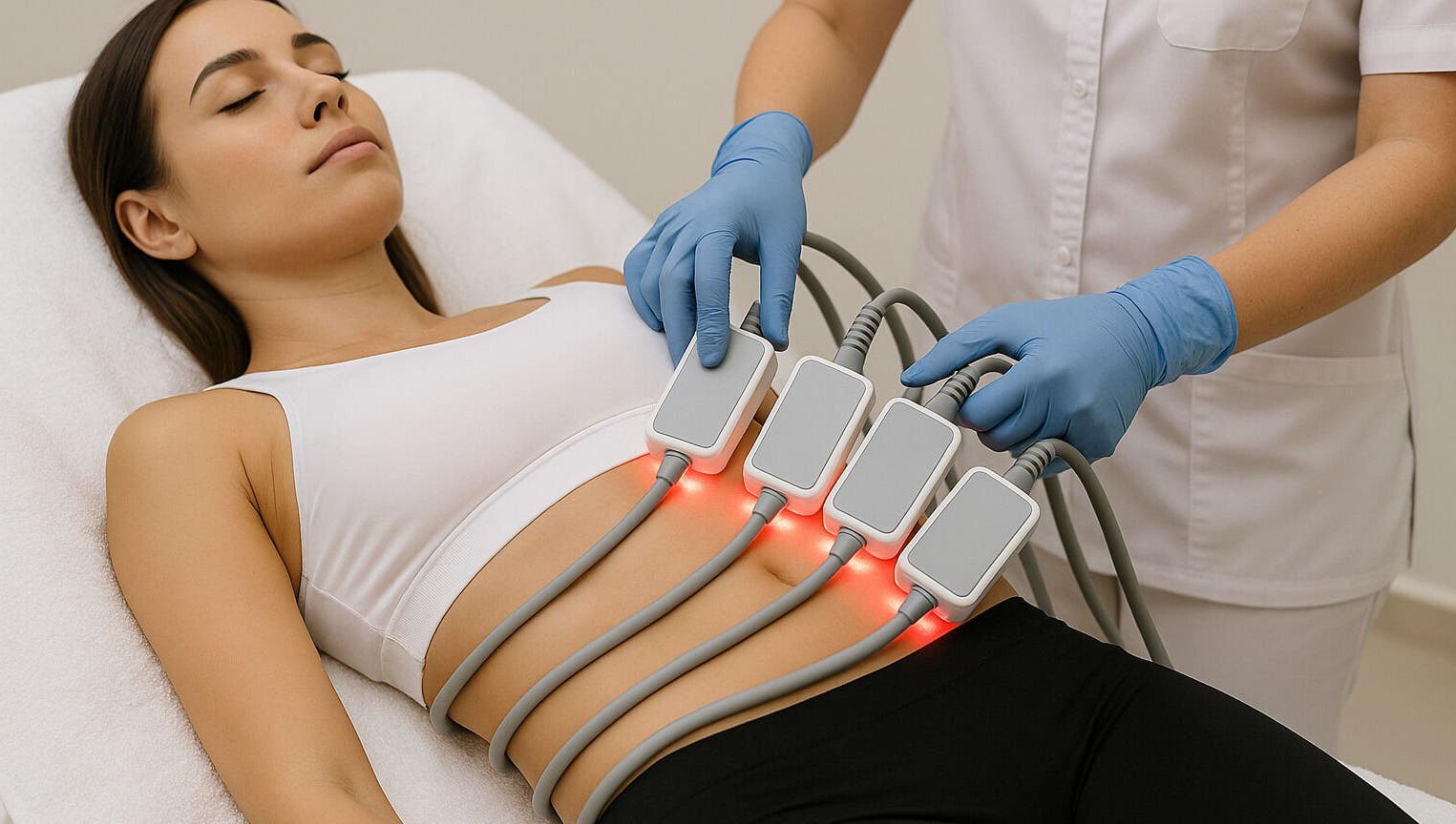 Laser slimming session at Selah Laser Slimming, Cape Town, Western Cape, ZA for effective body contouring.