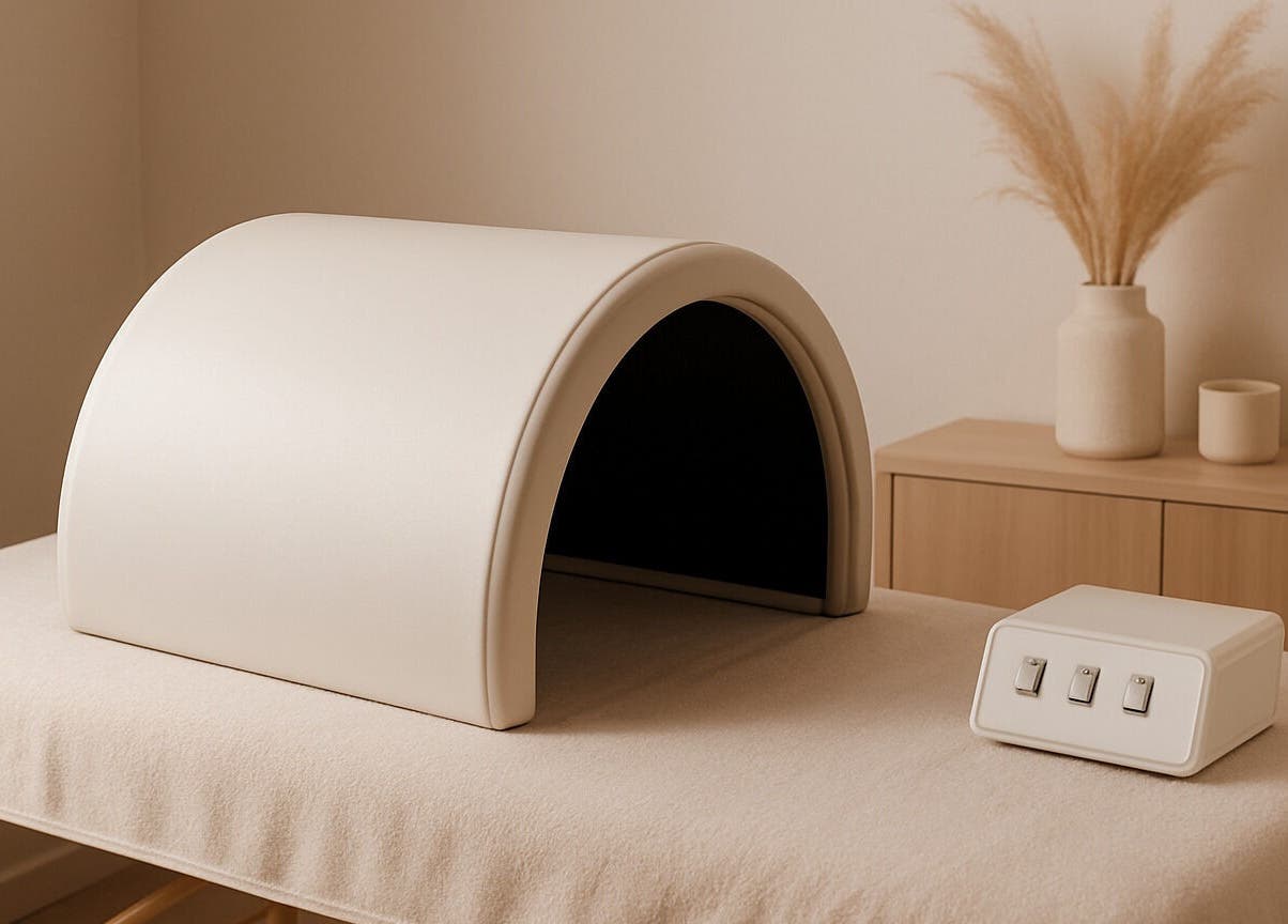 Selah Laser Slimming's modern laser capsule in Cape Town, Western Cape, ZA for slimming treatments.