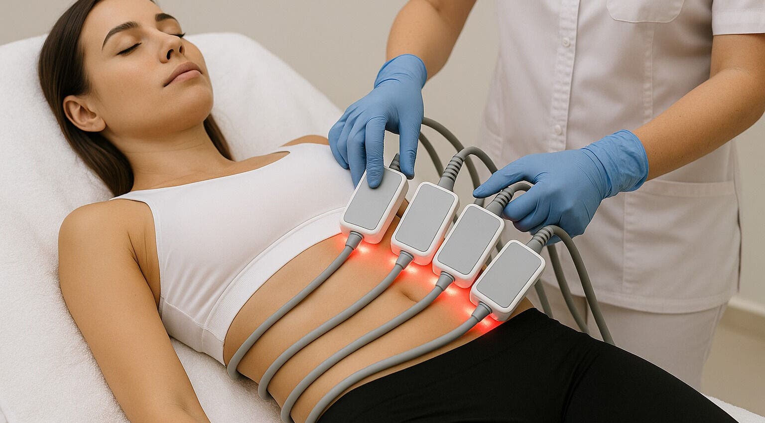 Body contouring session at Selah Laser Slimming, Cape Town, Western Cape, ZA. Enhancing wellness through laser technology.