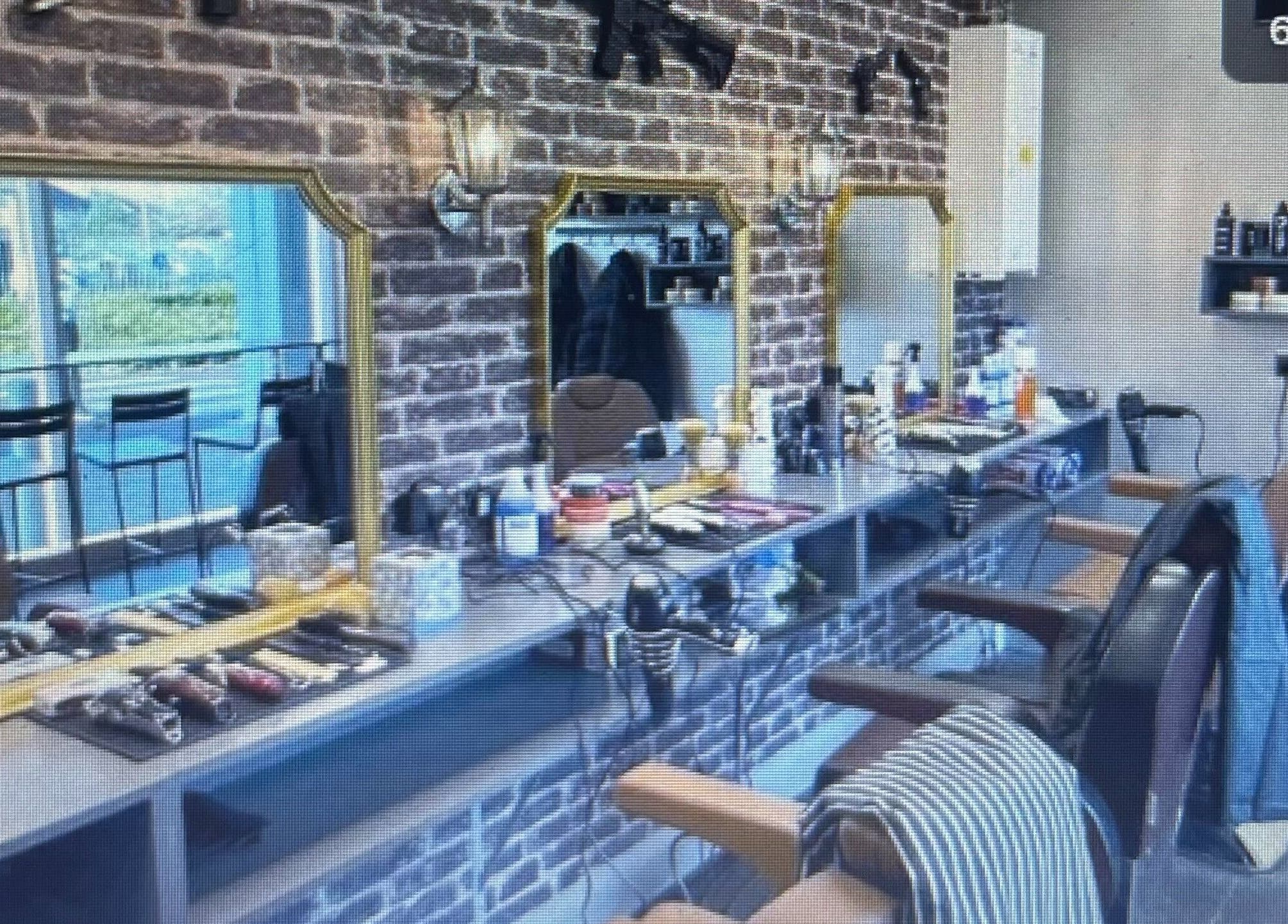 Elegant barber chairs and mirrors at Barber Automation, Swords, County Dublin, IE, showcasing professional setup.