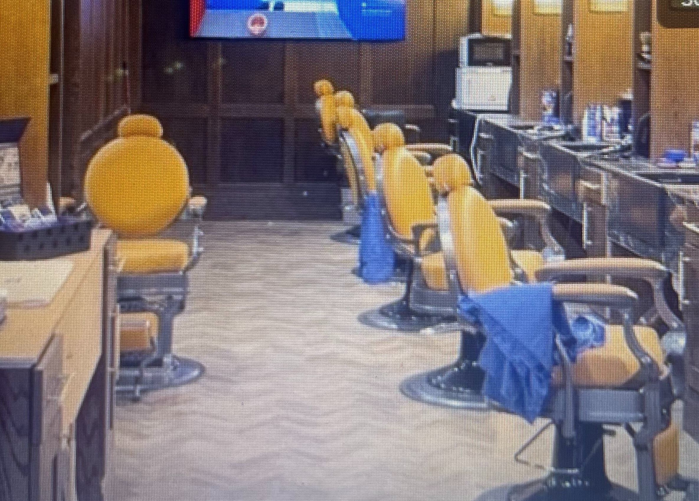 Chic interior of Barber Automation in Swords, County Dublin, IE featuring vintage barber chairs.