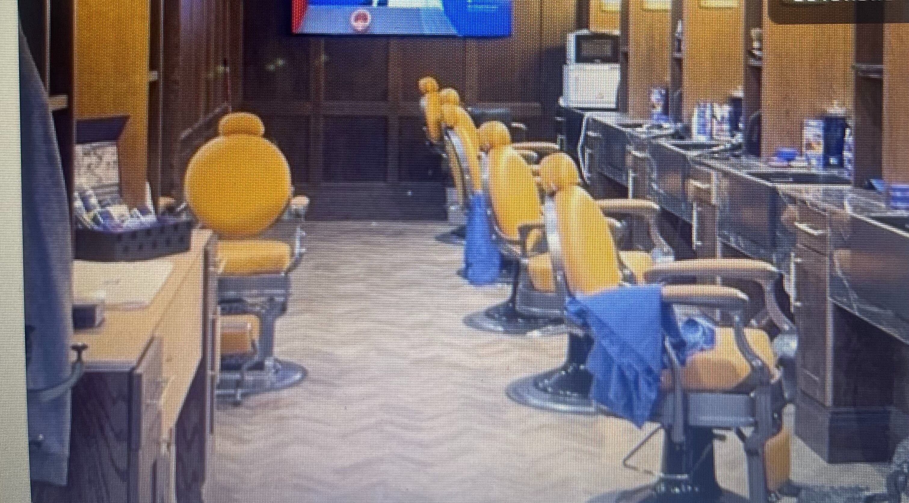 Chic interior of Barber Automation in Swords, County Dublin, IE featuring vintage barber chairs.