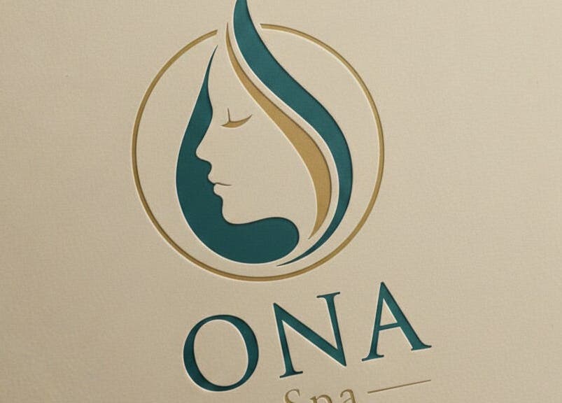 ONA SPA logo in Al Khobar, Eastern Province, SA, featuring a stylized profile and elegant teal design.