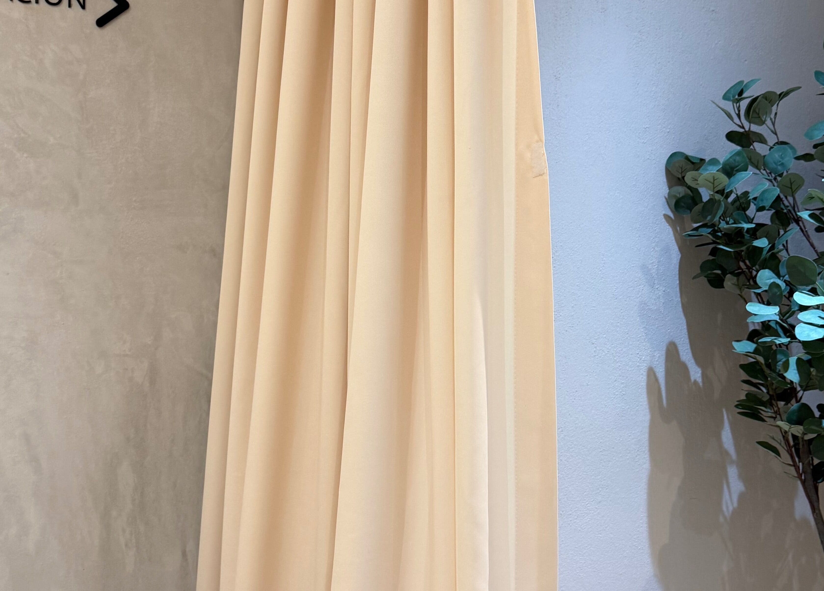 Espacio acogedor en Kiara Salone, Fraijanes, Guatemala, GT, con cortinas beige y planta decorativa.