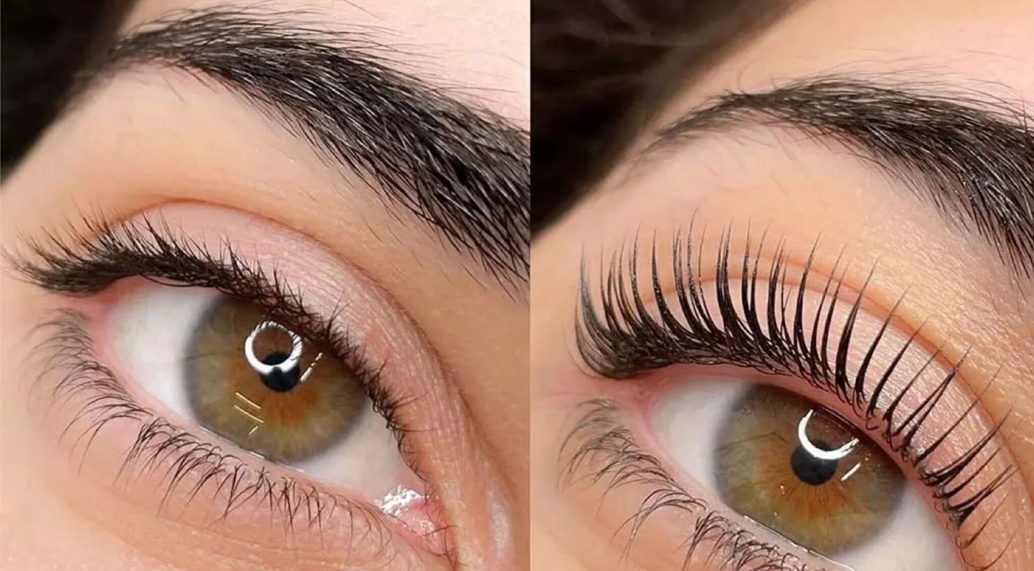 Avant et après rehaussement de cils chez Hannah Beauty Lift, Saint-élix-le-château, Occitanie, FR.