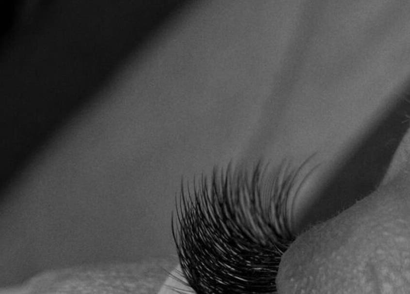 Close-up of eyelash extension at Elora Co Beauty, Johannesburg, Gauteng, ZA.