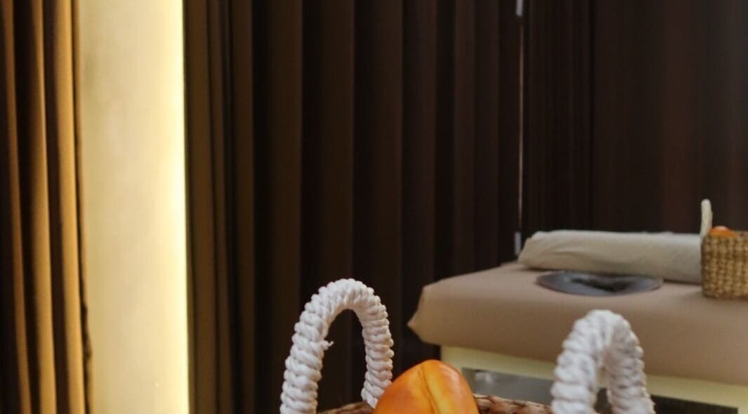 Tranquil spa room with massage table at Booty Bakery, Bali, Bali, ID, offering relaxation and wellness.