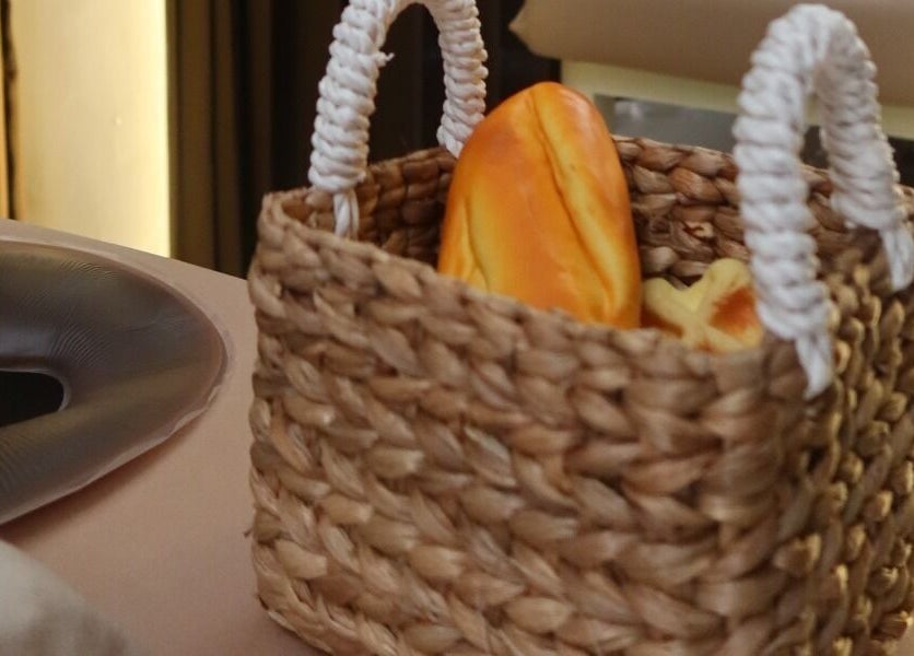 Relaxing spa setup with bread basket at Booty Bakery, Bali, Bali, ID