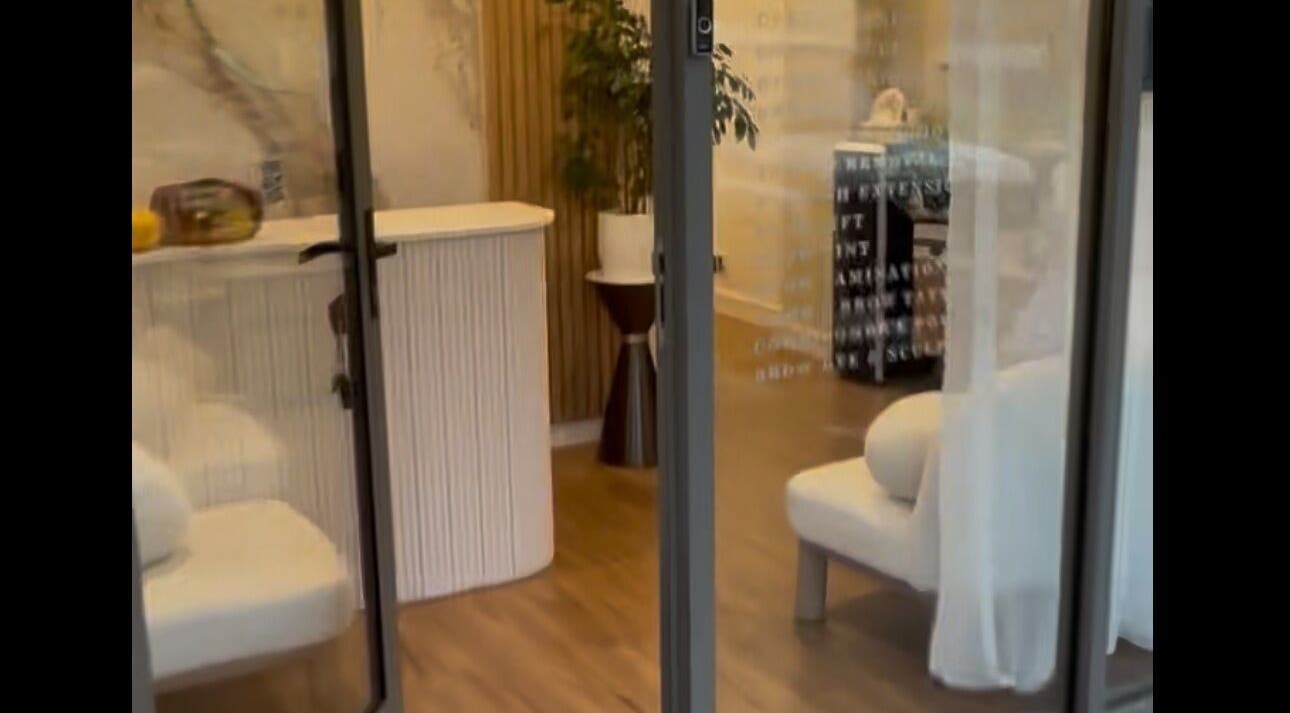 Chic entrance at Meliaesthetics, showcasing modern decor and inviting ambiance in Melbourne, Victoria, AU.