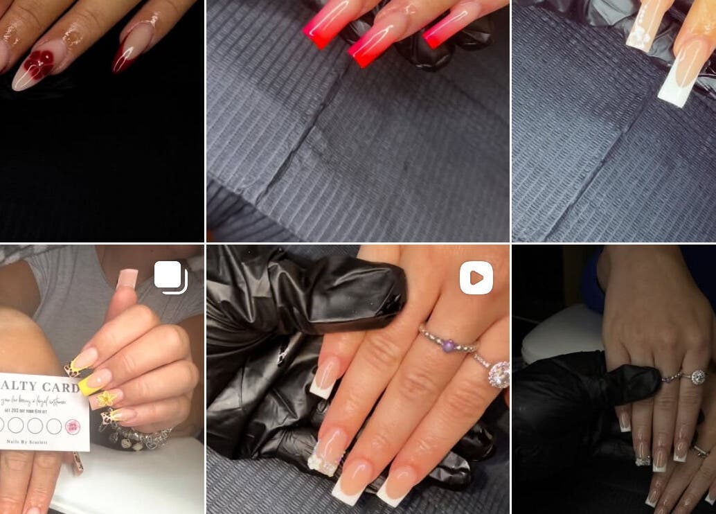 Diverse nail art designs at Nails Byscarlett.Xo, Kidderminster, England, GB, showcasing creativity and style.