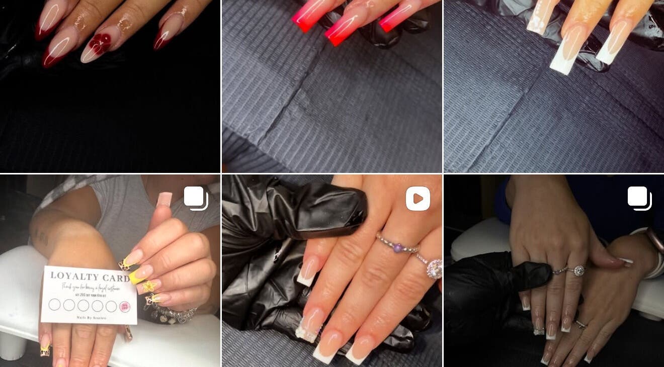 Diverse nail art designs at Nails Byscarlett.Xo, Kidderminster, England, GB, showcasing creativity and style.