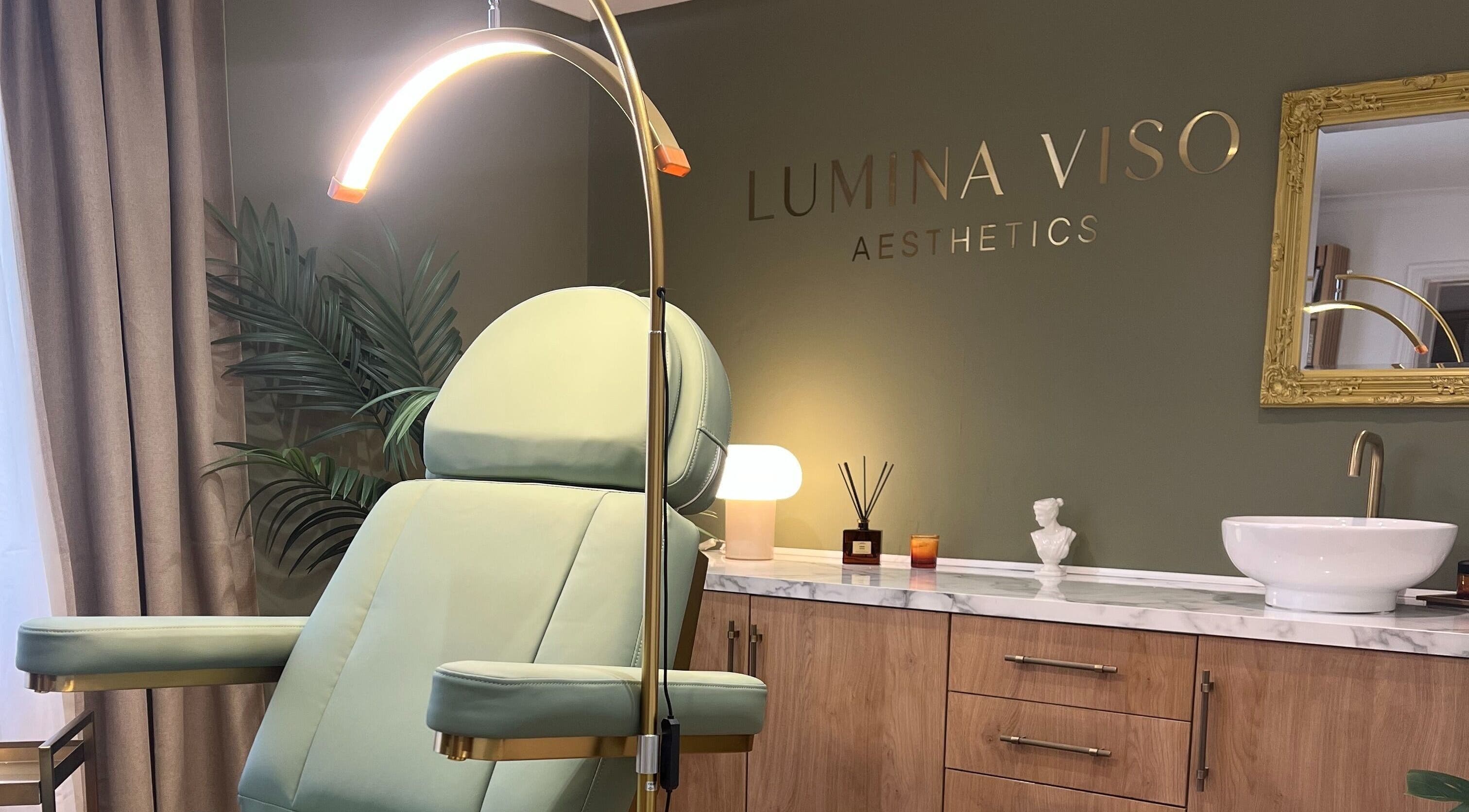 Luxurious spa chair and decor at Lumina Viso, Wokingham, England, GB, offering premium beauty services.
