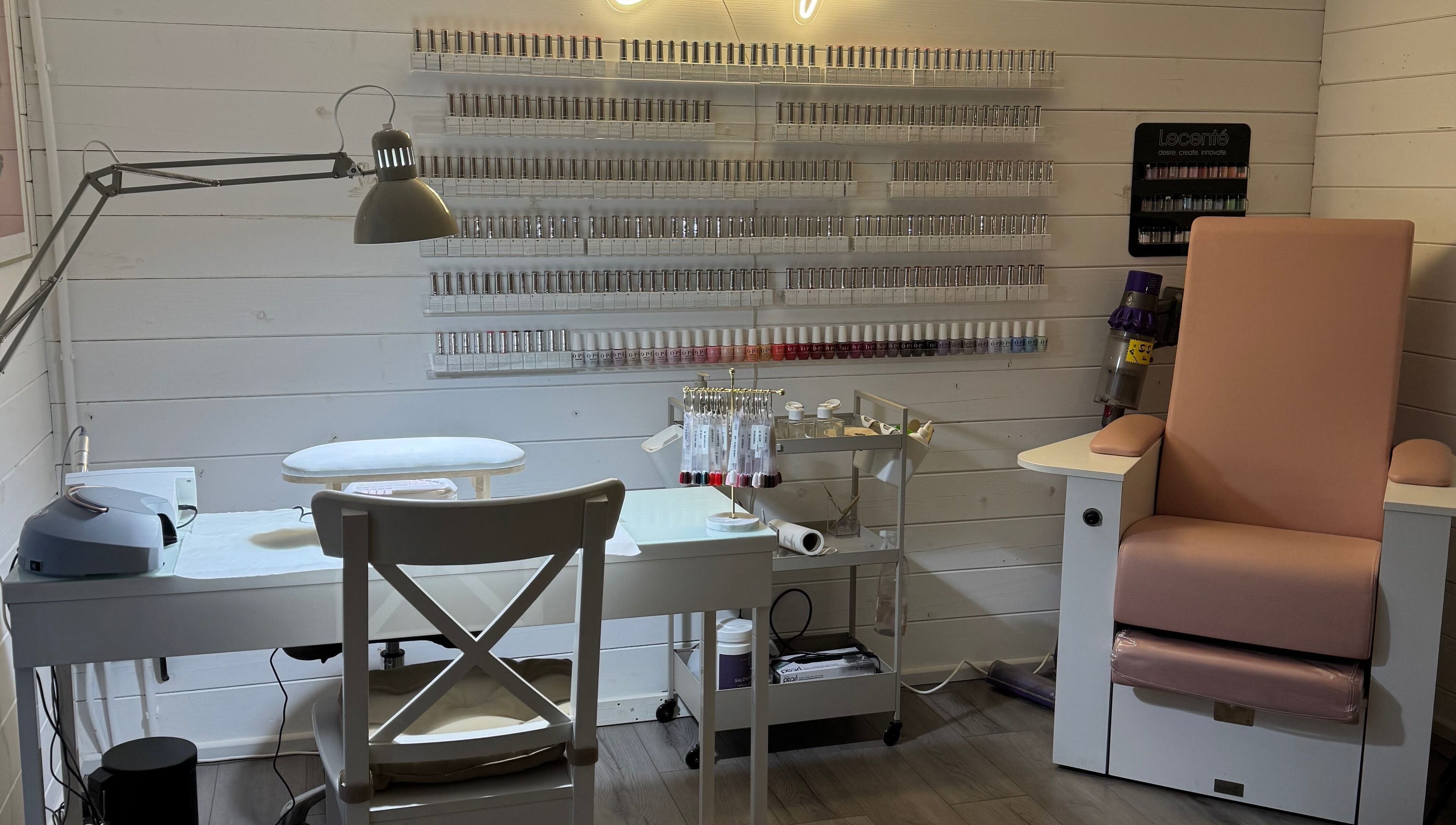 Beautique Beauty Studio's nail care station with manicure tools in Warninglid, England, GB.