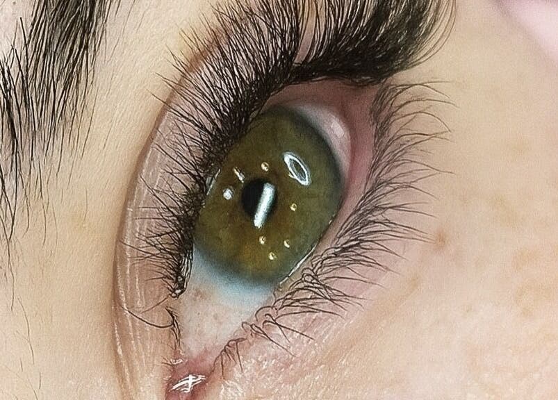 Detailed eye and lash image at Beautique Beauty Studio, Warninglid, England, GB.