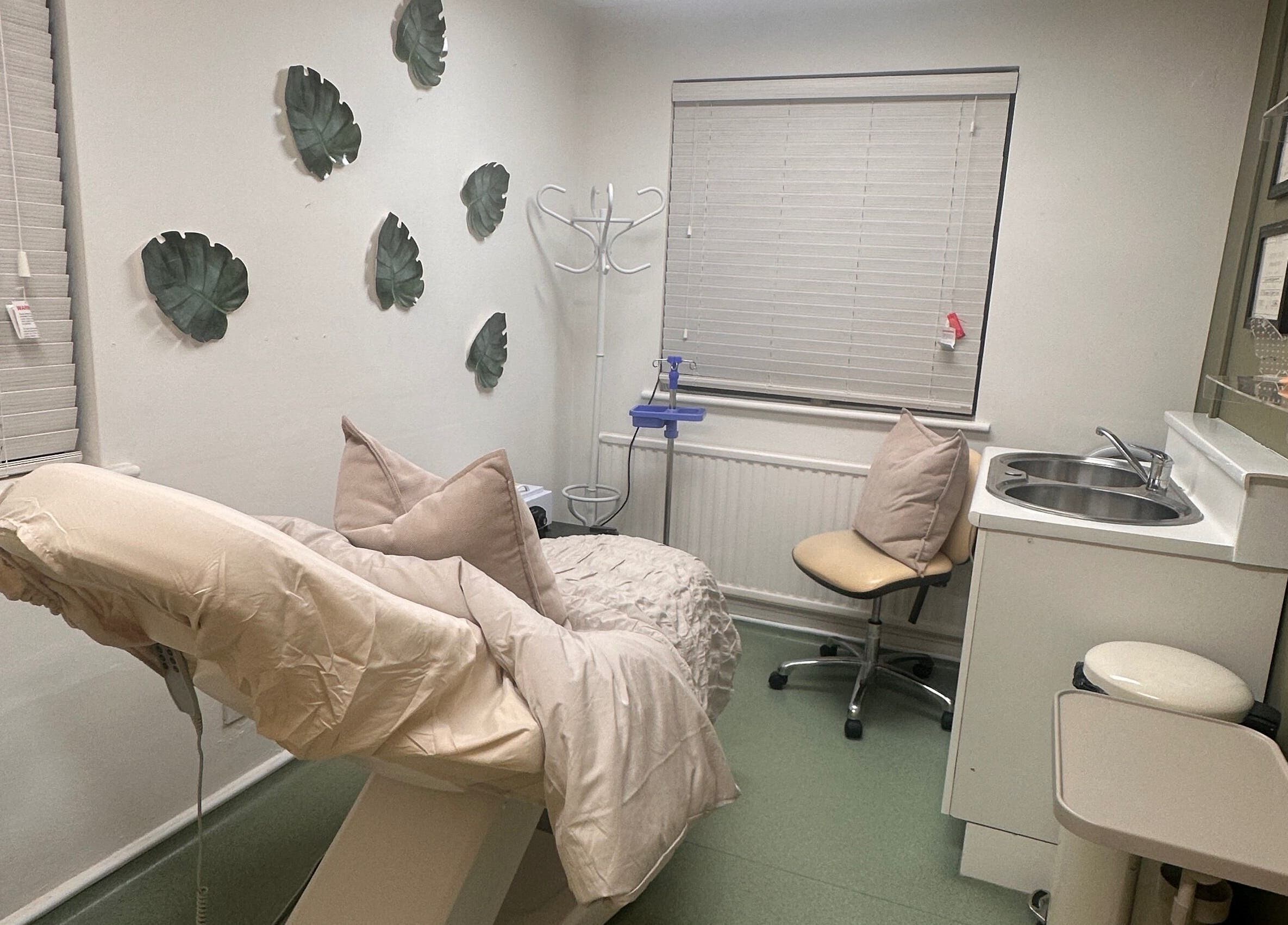 Cozy beauty room at ByWildflowerBeauty, Shifnal, England, GB with treatment bed and calming decor.