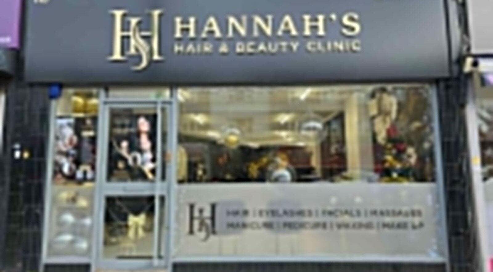 Elegant facade of Hannah's Hair And Beauty Clinic in Hornchurch, England, GB showcasing chic salon entrance.