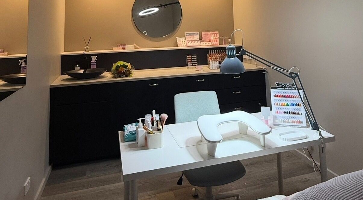 Jasmine Nail Art Studio's elegant nail station in Osborne Park, Western Australia, AU.