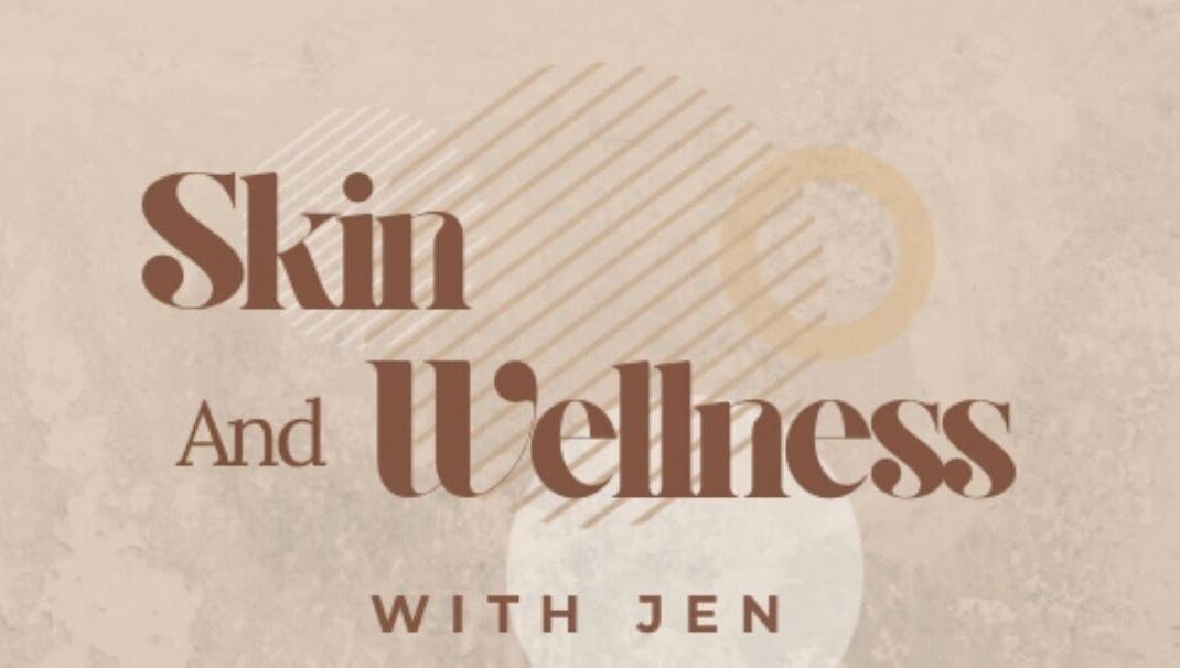 Elegant logo for Skin with Jen, a beauty venue in Matlock, England, GB offering holistic skincare solutions.