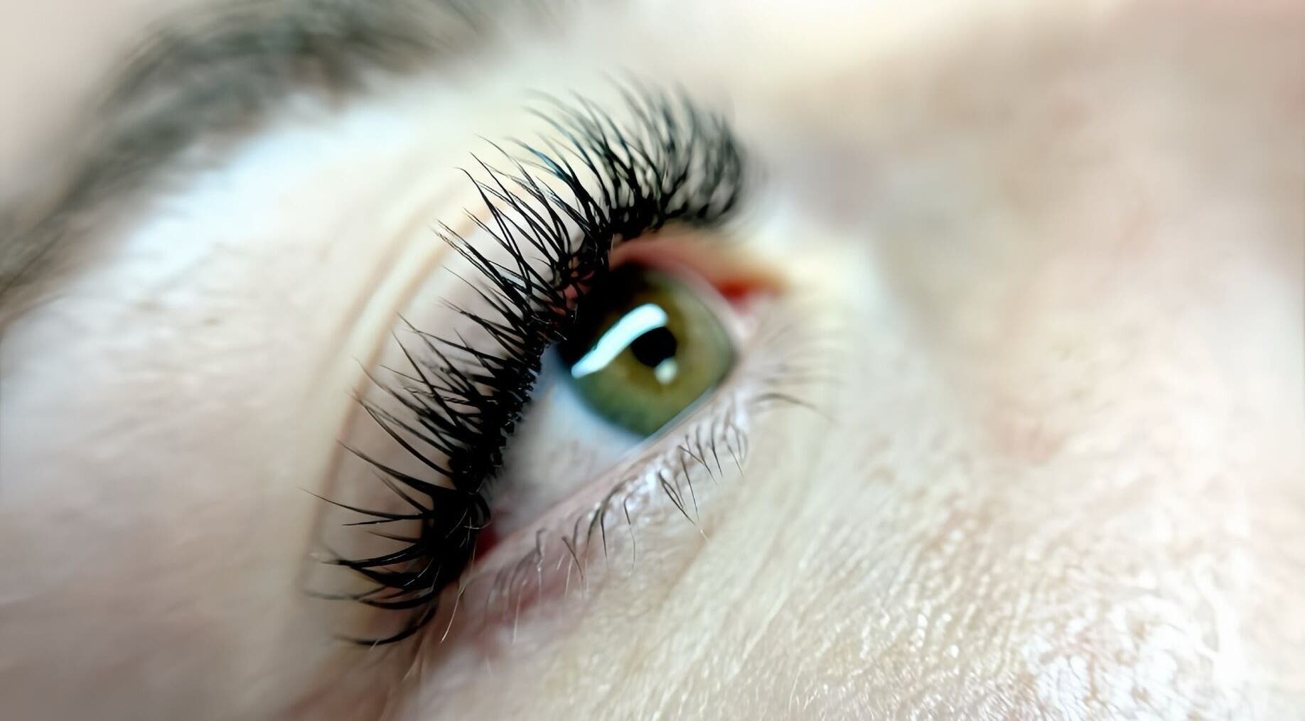 Close-up of styled eyelashes at Voilà Collective, Val De Vie Winelands Lifestyle Estate, Western Cape, ZA.