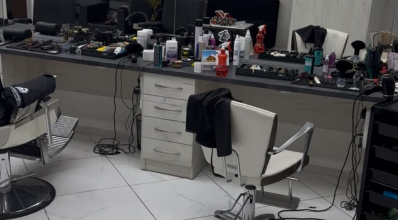 Beauty salon interior at Bonnie and Clyde Ruse, Ruse, Ruse, BG showcasing modern styling stations.