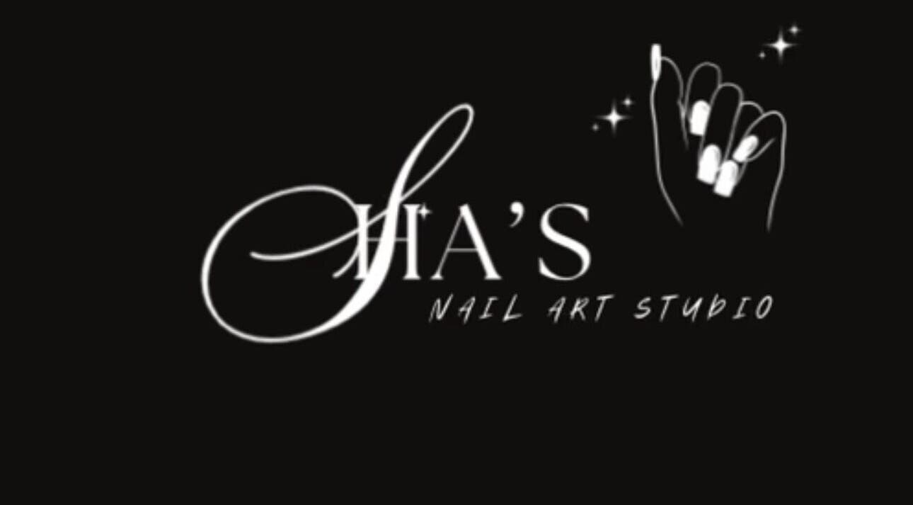 SHA’S NAIL STUDIO logo with stylish nail art design in Johor Bahru, Johor, MY.