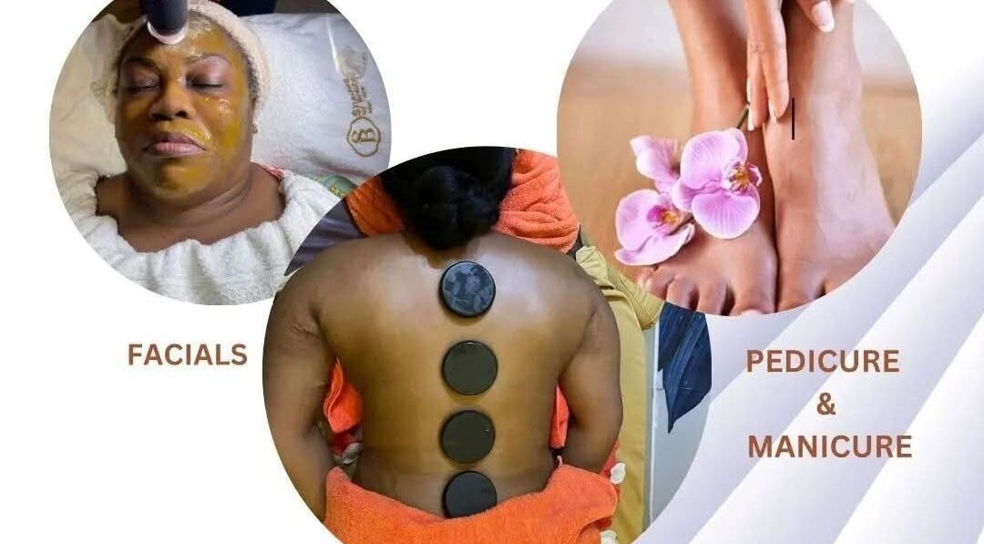 Diverse treatments at Shadesofbeauty care, Lekki, Lagos, NG: facial, back massage, pedicure with orchid.