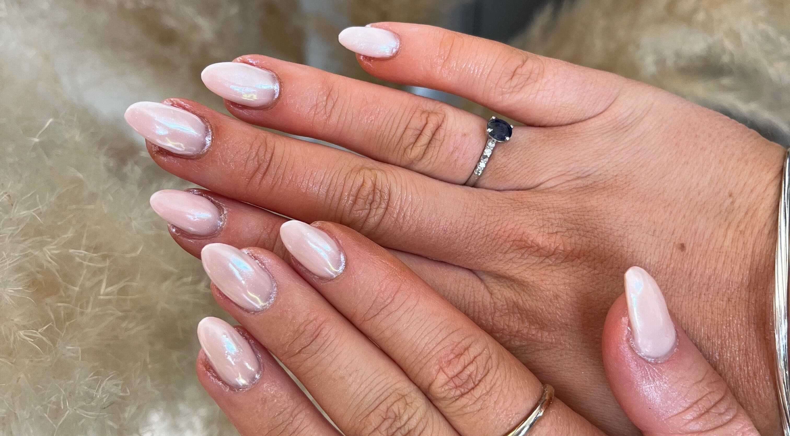Elegant opalescent nails at NailsbyMiaHope - TWELVE BEAUTY CO., Edinburgh, Scotland, GB.