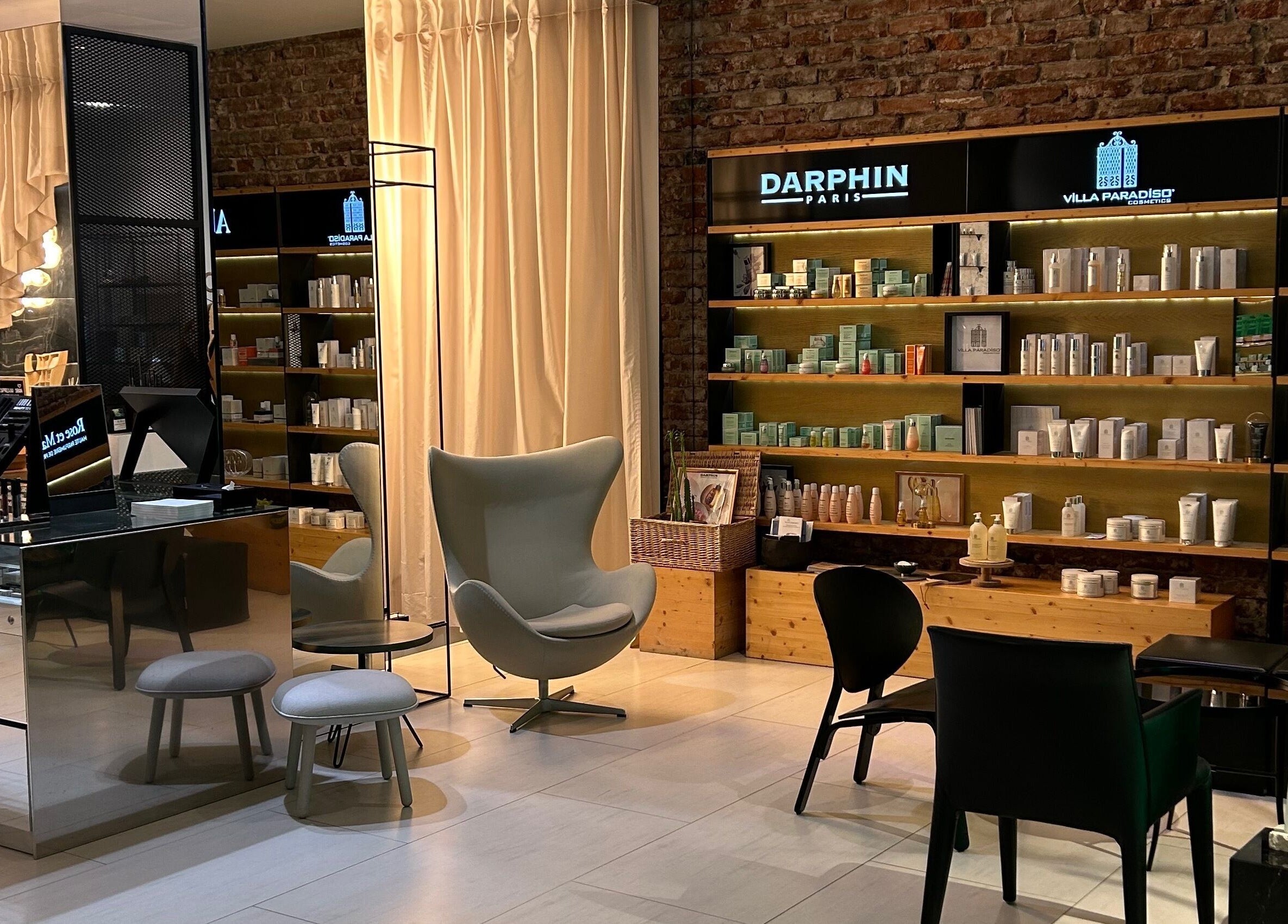 Elegant interior of Koncept Beauty in Sofia, Sofia City Province, BG showcasing premium skincare products.