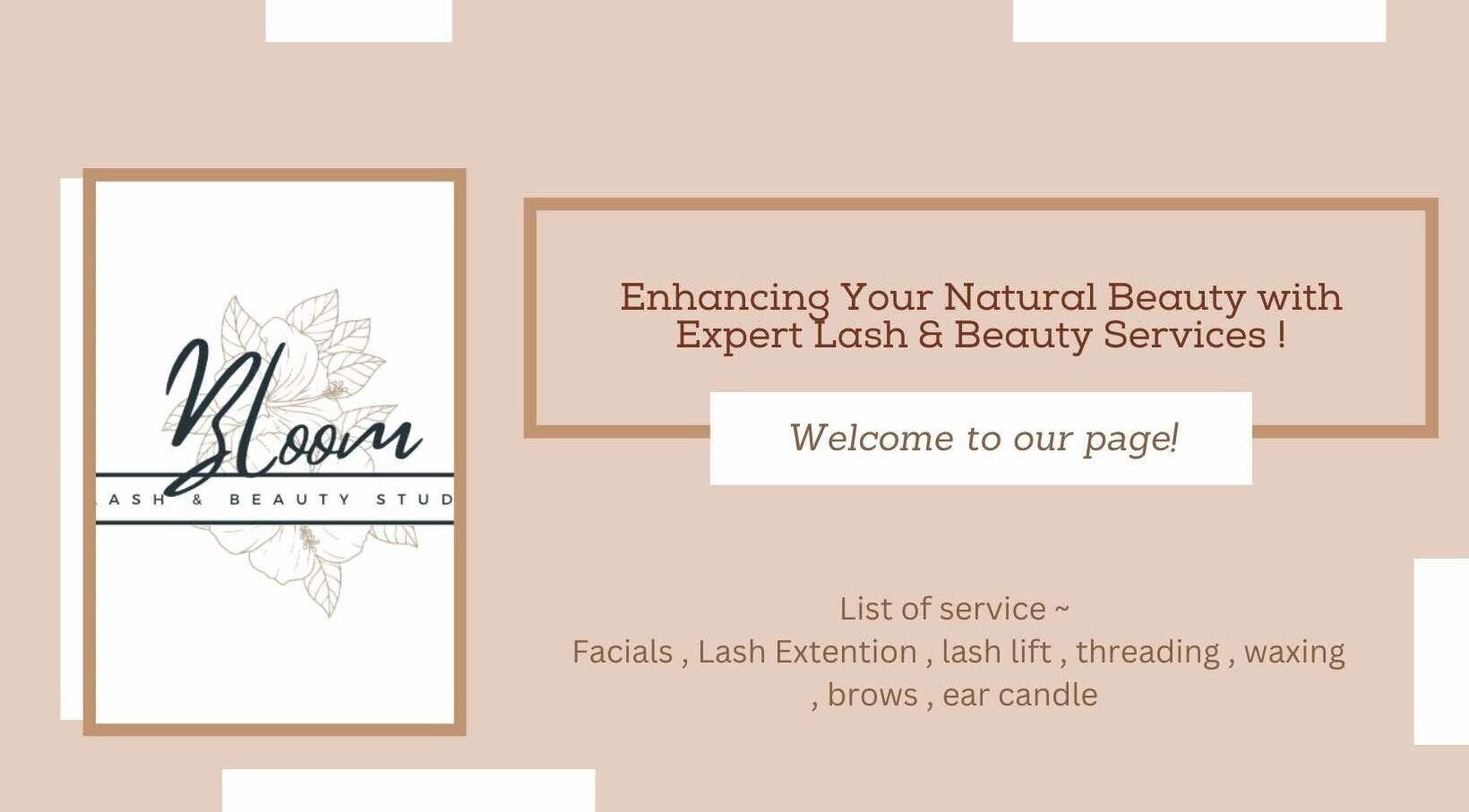 Bloom Lash And Beauty banner showcasing expert services in Iż-żejtun, MT.