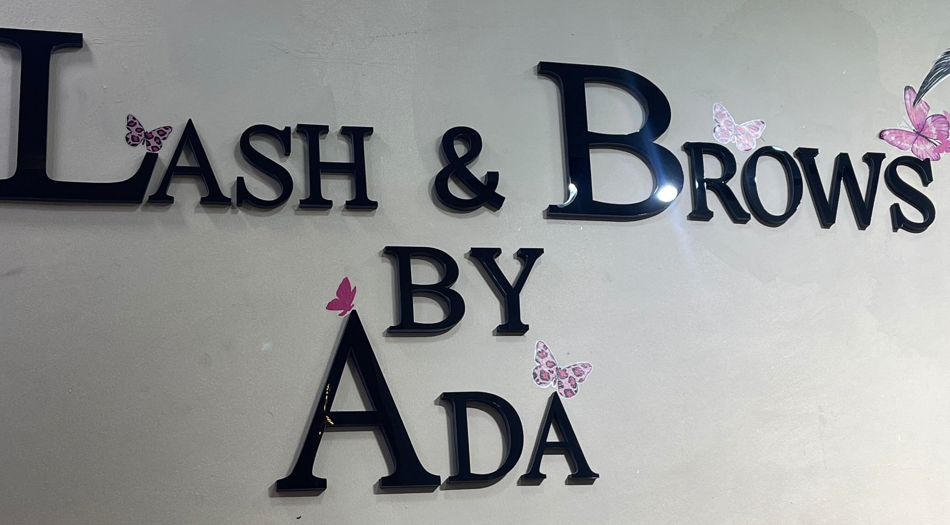 Lash_browsbyada elegant wall sign with butterflies, Lagos, Lagos, NG.