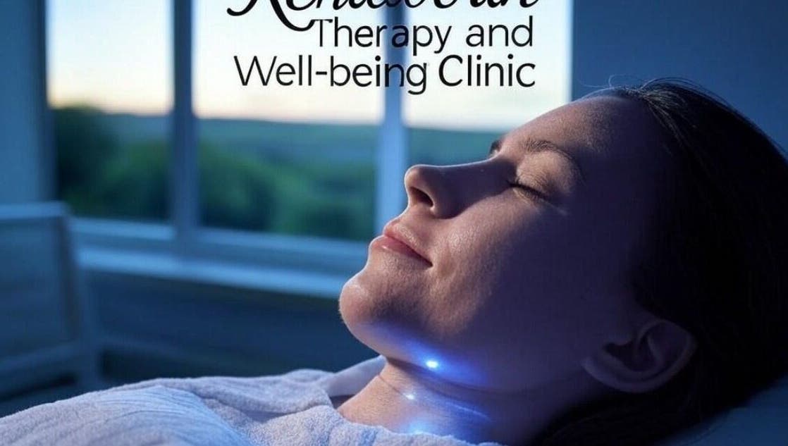 Woman enjoying a calming therapy session at The Kenilworth Therapy and Wellbeing Clinic, Kenilworth, England, GB.