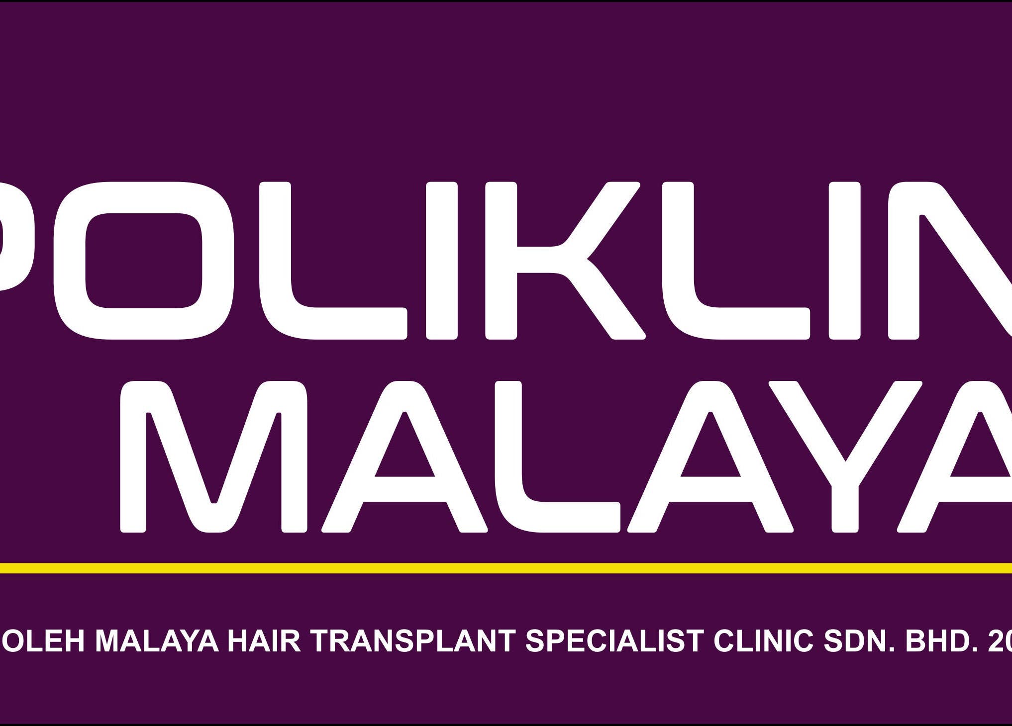 Logo of POLIKLINIK MALAYA KD, located in Petaling Jaya, Selangor, MY on a purple background.