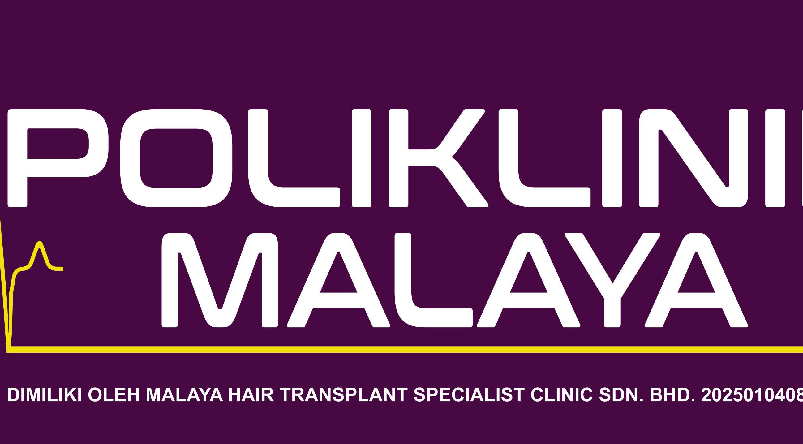 Logo of POLIKLINIK MALAYA KD, located in Petaling Jaya, Selangor, MY on a purple background.