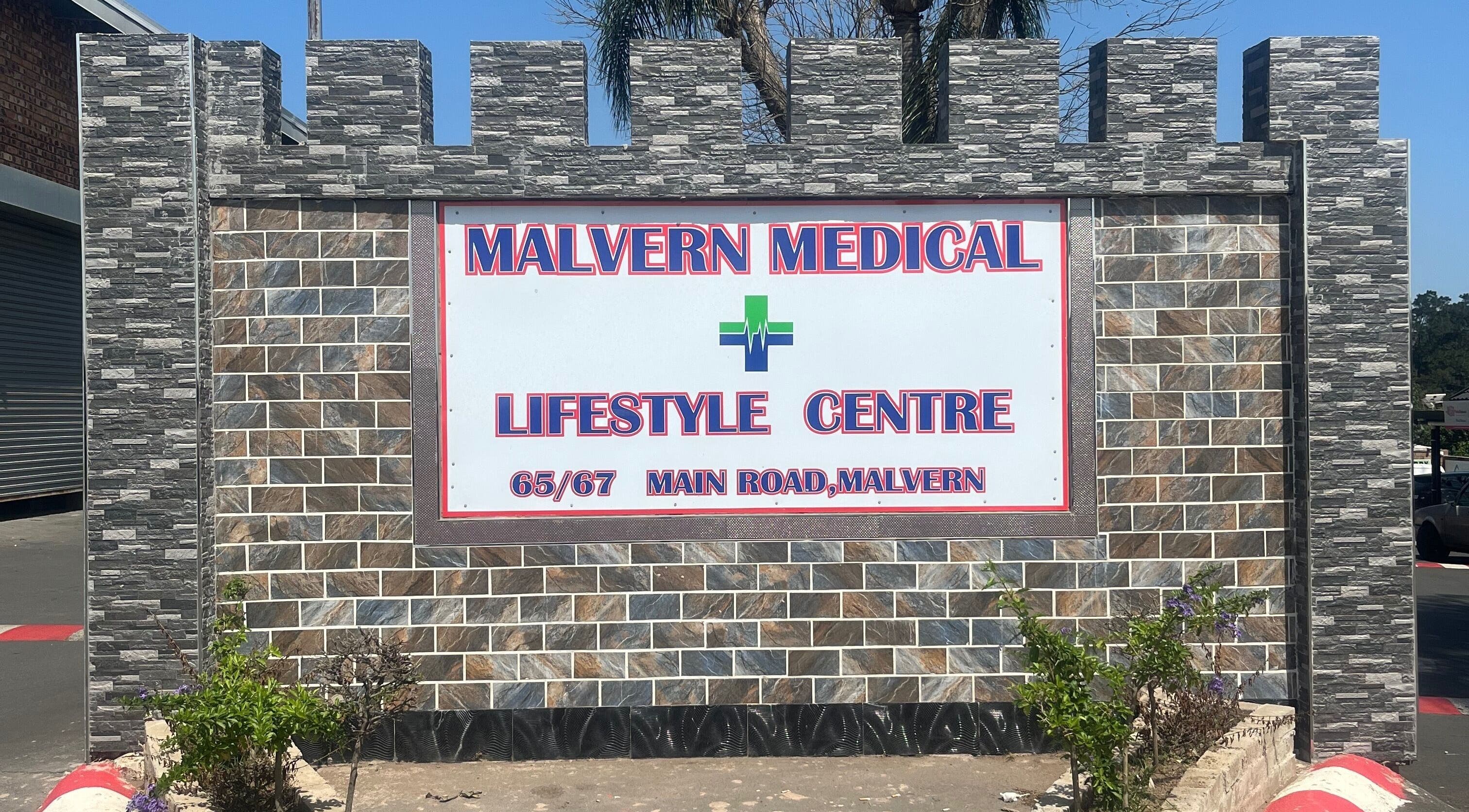 The Zen Spa welcomes visitors with stone brick wall sign at Queensburgh, Kwazulu-natal, ZA.