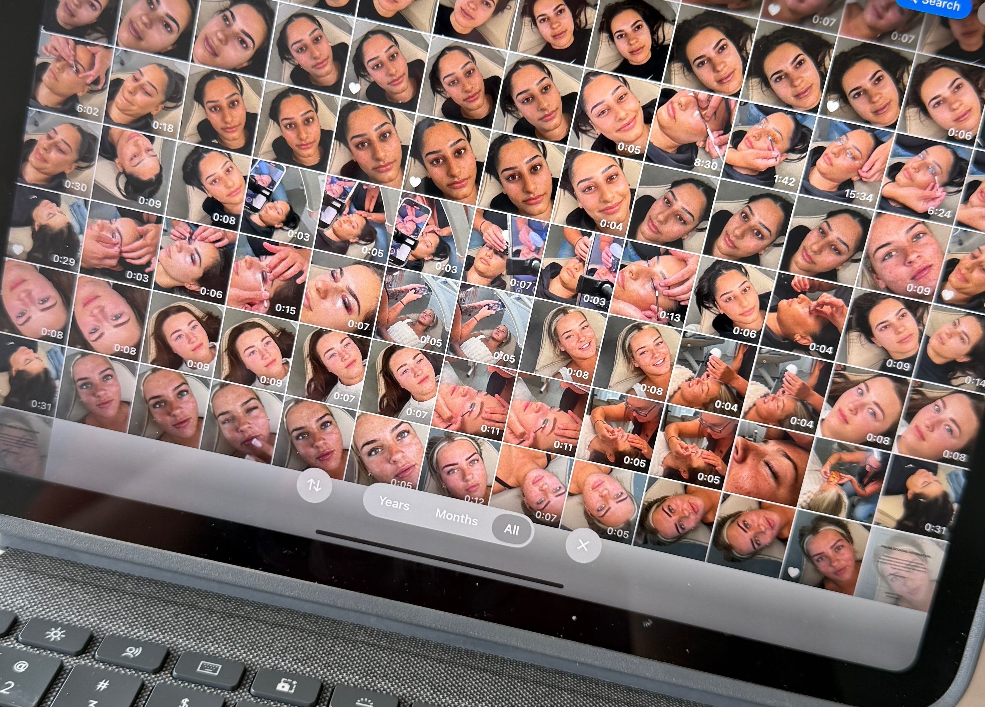 Collage of beauty treatments at Lush Beauty Haus, Windang, New South Wales, AU displayed on a tablet.