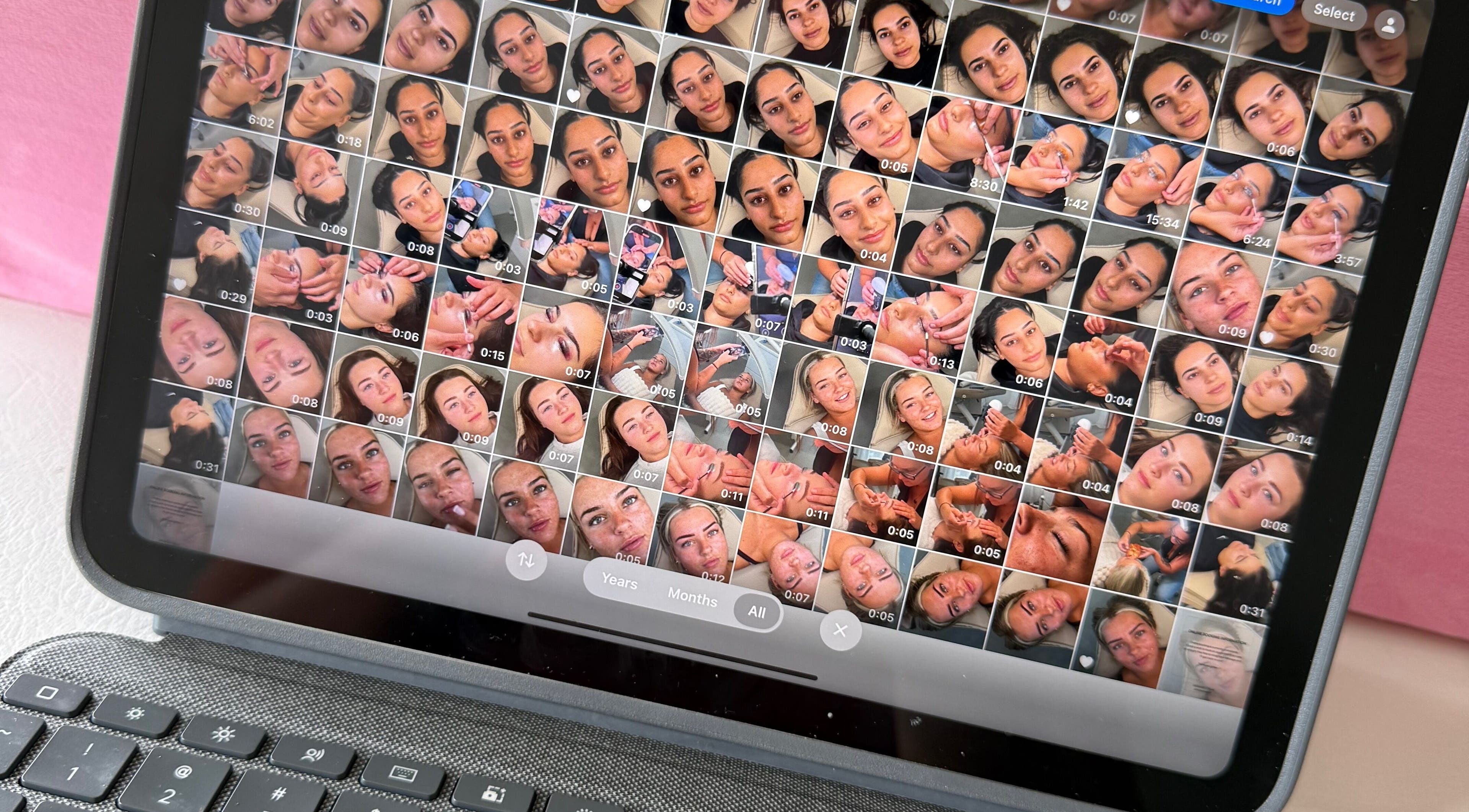 Collage of beauty treatments at Lush Beauty Haus, Windang, New South Wales, AU displayed on a tablet.