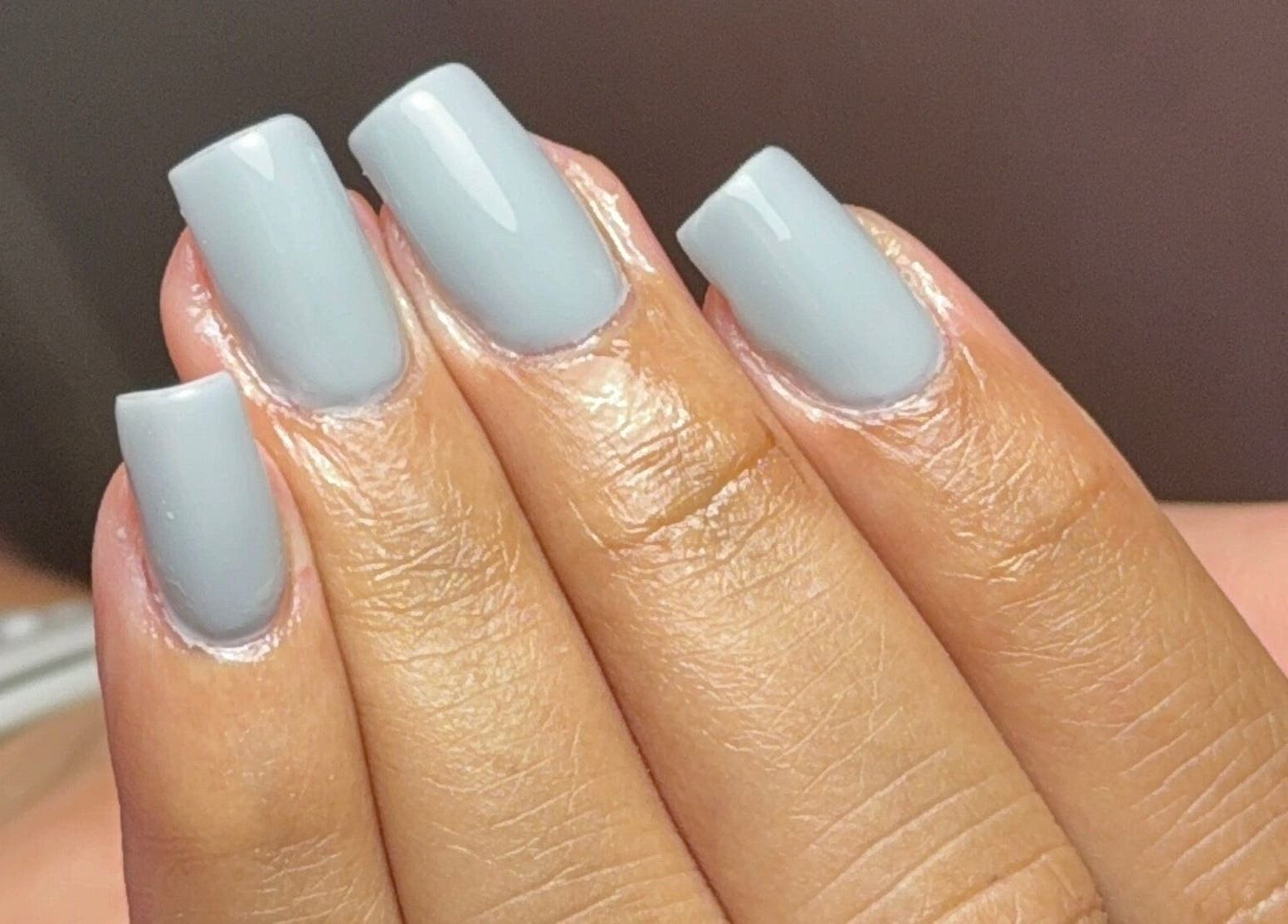 Stylish grey manicure at Maria Eduarda Nails, Lisboa, Lisboa, PT. Perfect for a refined look.