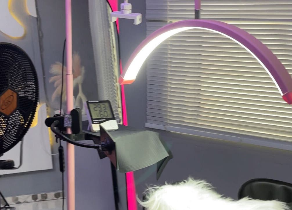 Elegant spa setup at J.O.D_Aesthetics, Ibadan, Oyo, NG with ambient lighting and stylish decor.