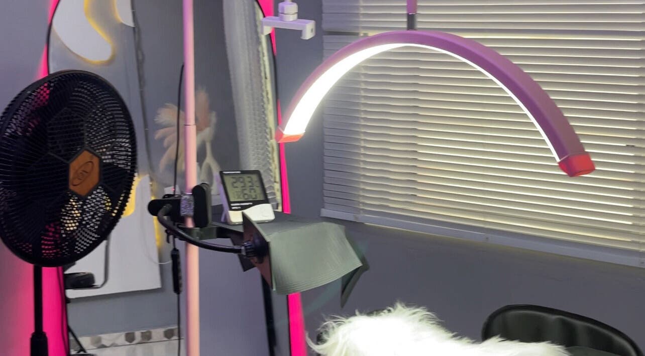 Elegant spa setup at J.O.D_Aesthetics, Ibadan, Oyo, NG with ambient lighting and stylish decor.