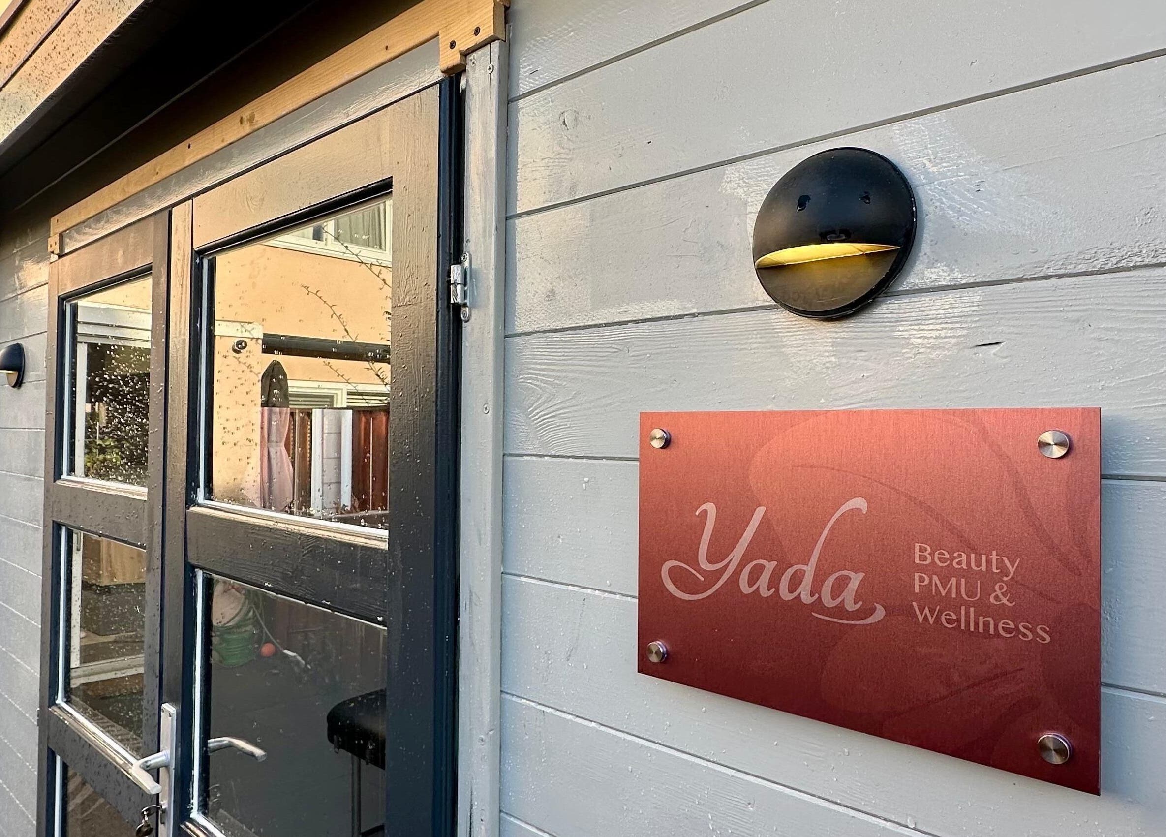 Yada Beauty sign on a wooden exterior in Zoetermeer, Zuid-holland, NL, welcoming guests.