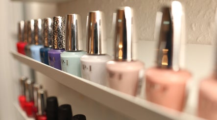 Nail polish collection at Luxury Bubble Fordingbridge, a wellness venue in Fordingbridge, England, GB.