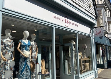 Elegant display at Luxury Bubble Salisbury, located in Salisbury, England, GB, showcasing fashion and decor.