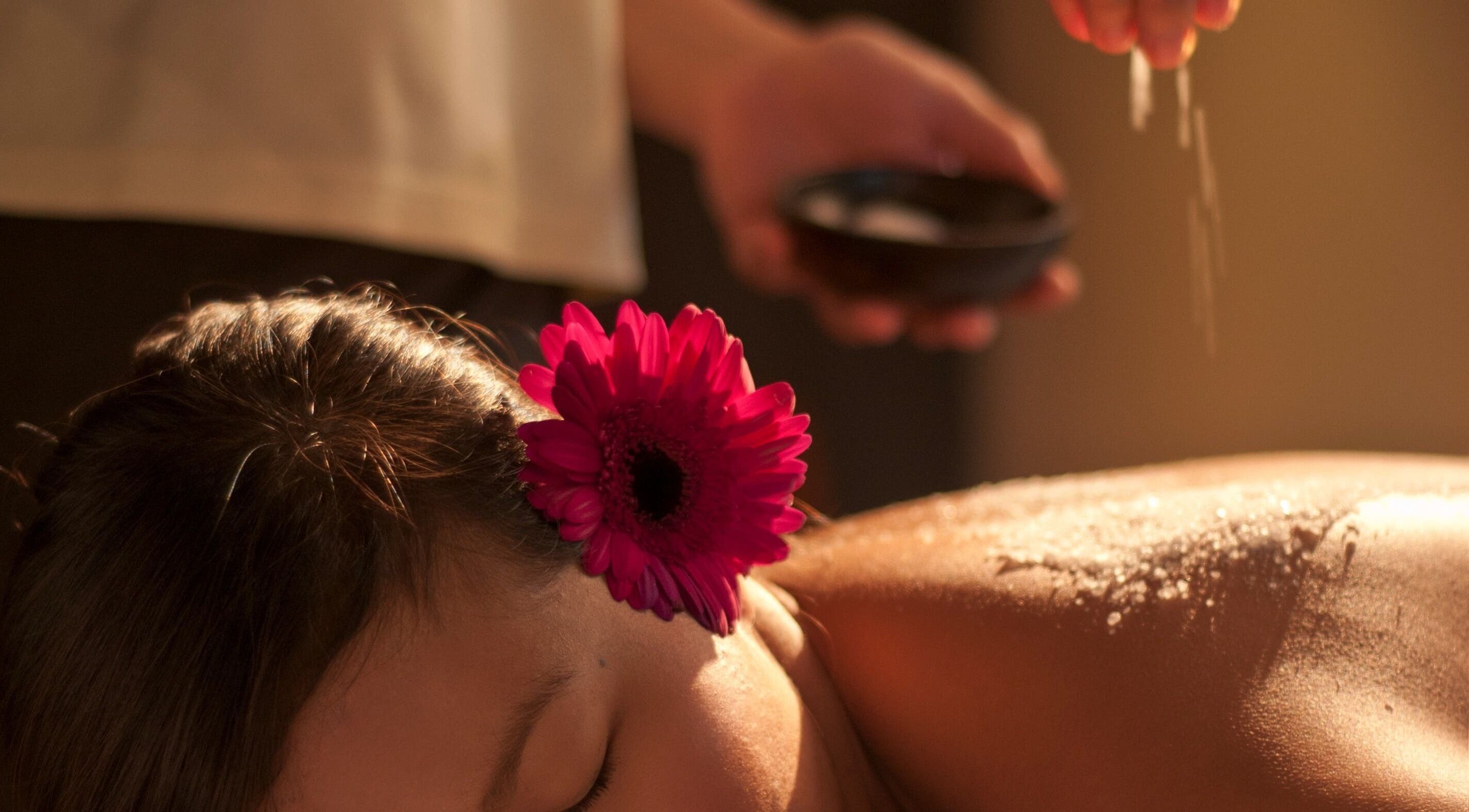 Relaxing spa treatment at Aspa, Kepulauan Riau, Kepulauan Riau, ID featuring flower accents.