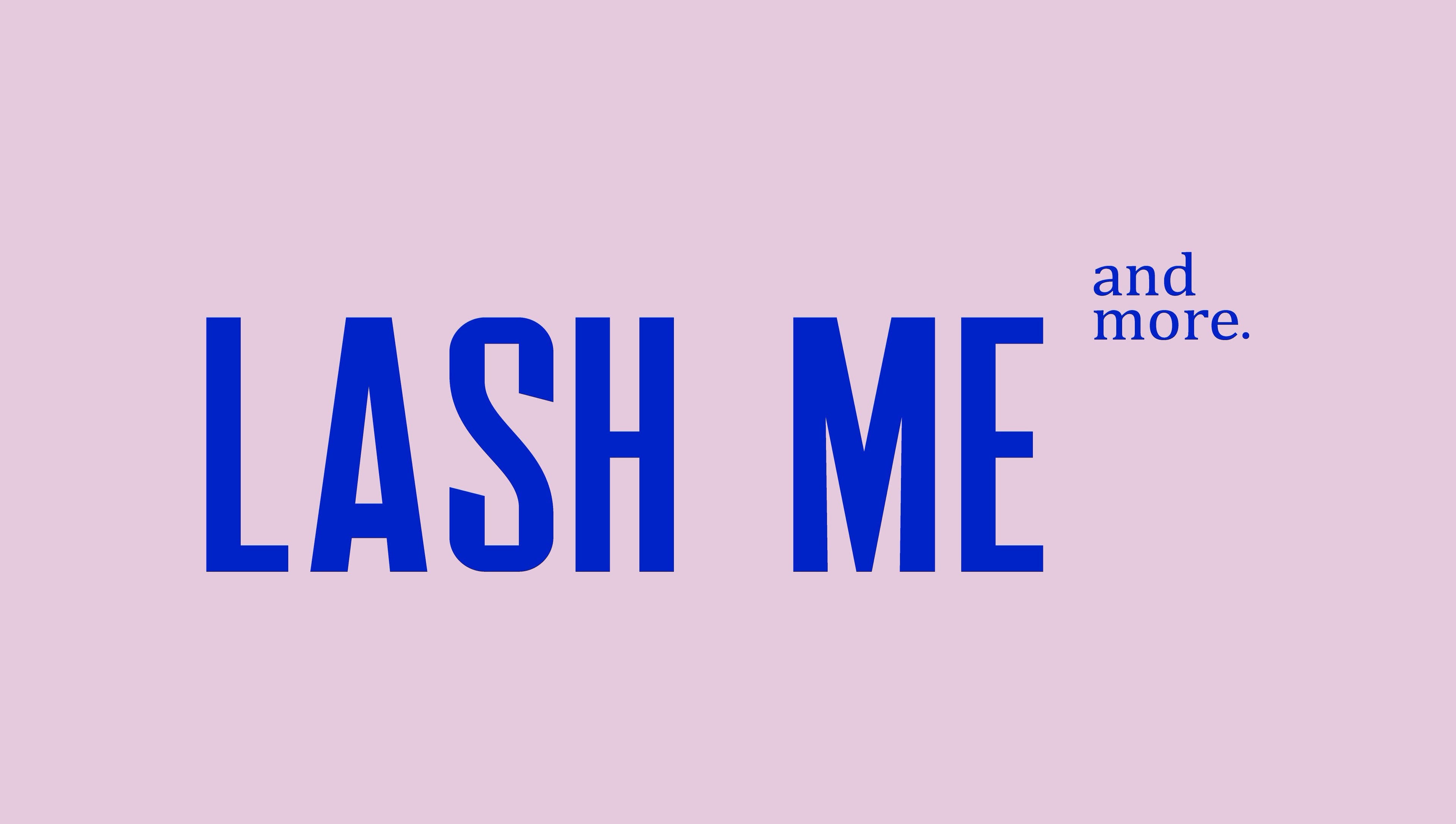 LASH ME & MORE logo in Vienna, Virginia, offering beauty services with a chic design.