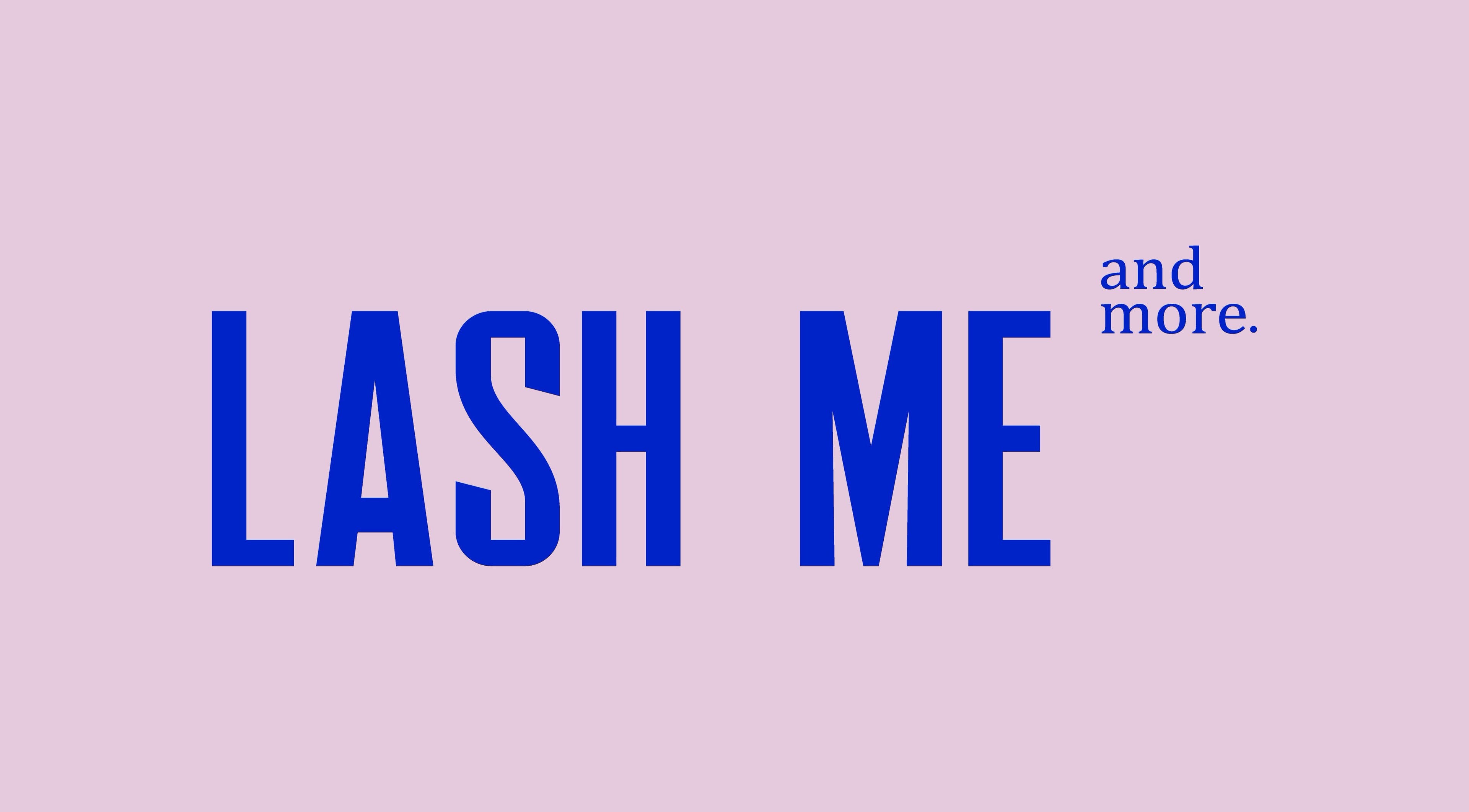 LASH ME & MORE logo in Vienna, Virginia, offering beauty services with a chic design.