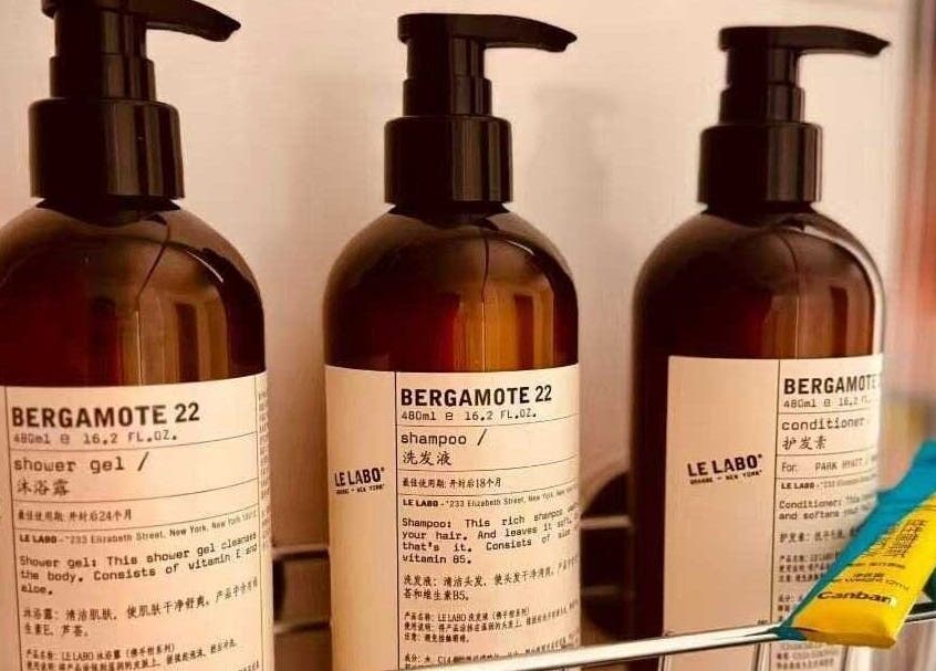 Premium toiletries at Six B Platinum, Zetland, New South Wales, AU showcasing refined product offerings.