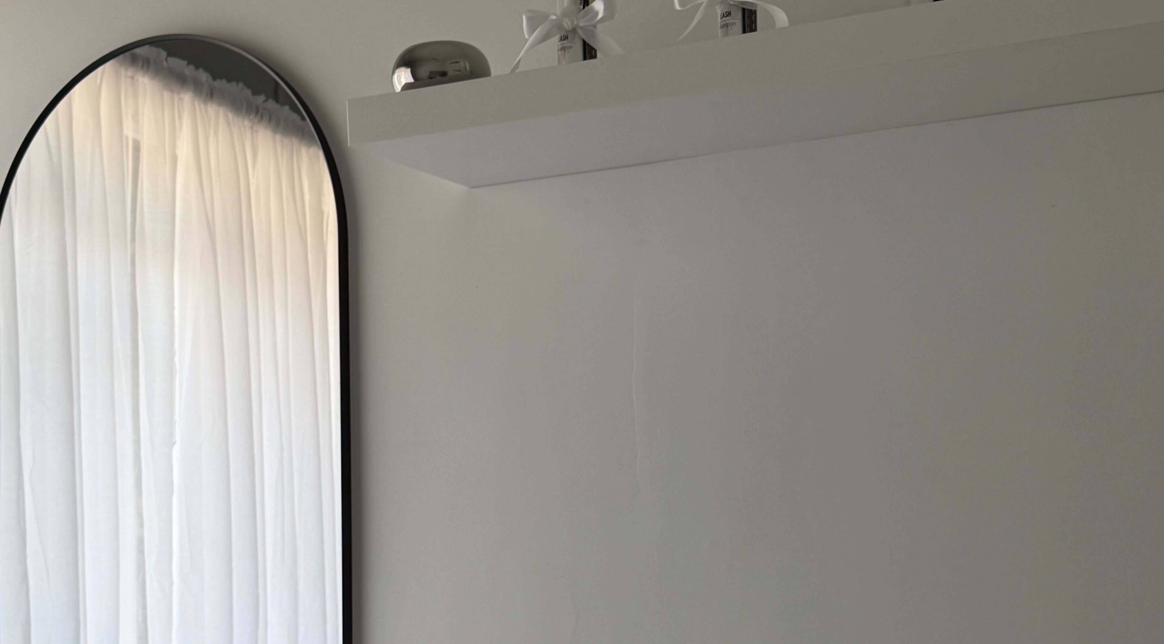 Elegant mirror and decor at Wildflower Ink, Mount Hawthorn, Western Australia, AU.