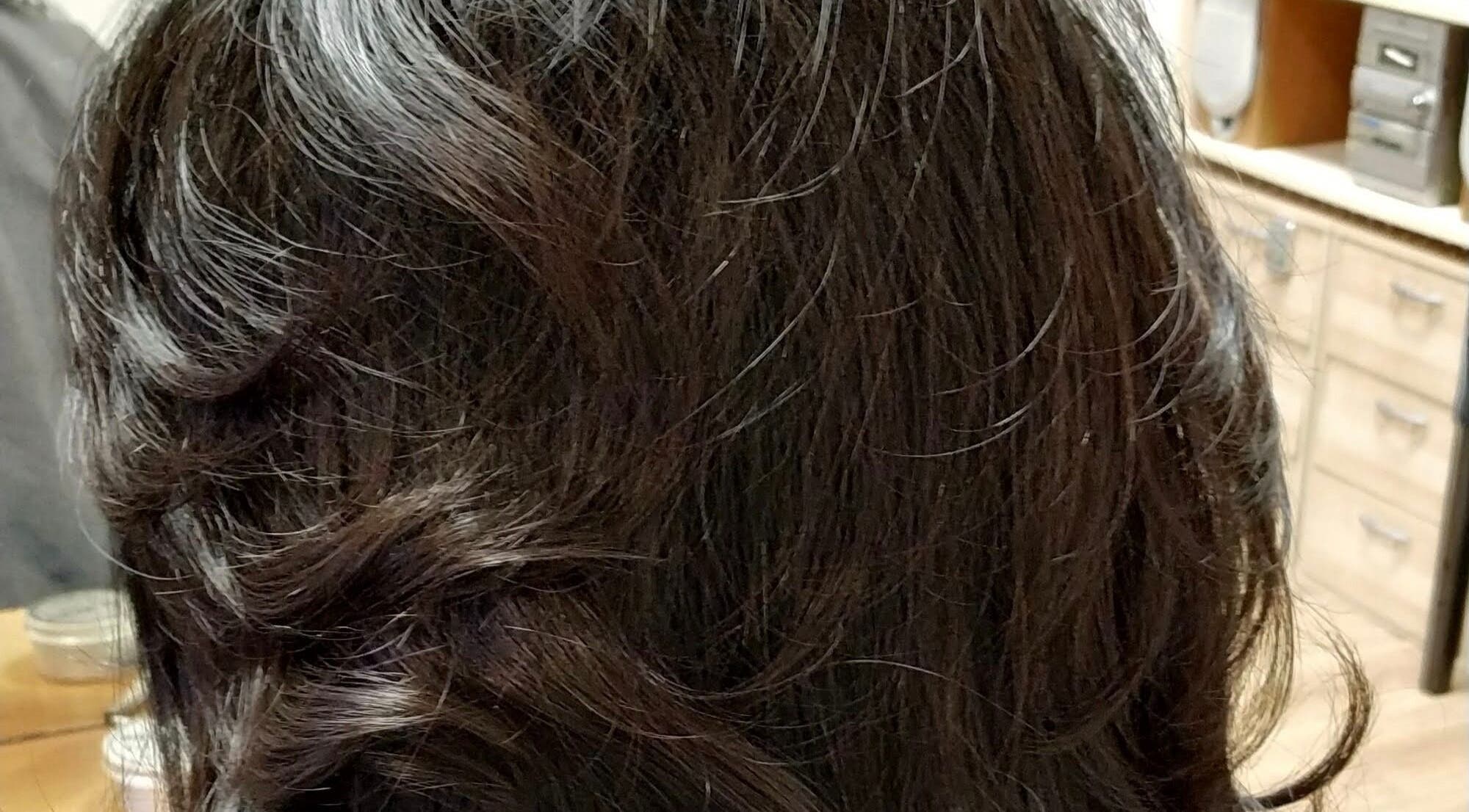 Elegant waves hairstyle created at Nicolas Mark hairdressing, Newcastle upon Tyne 5 Saville Place, England, GB.