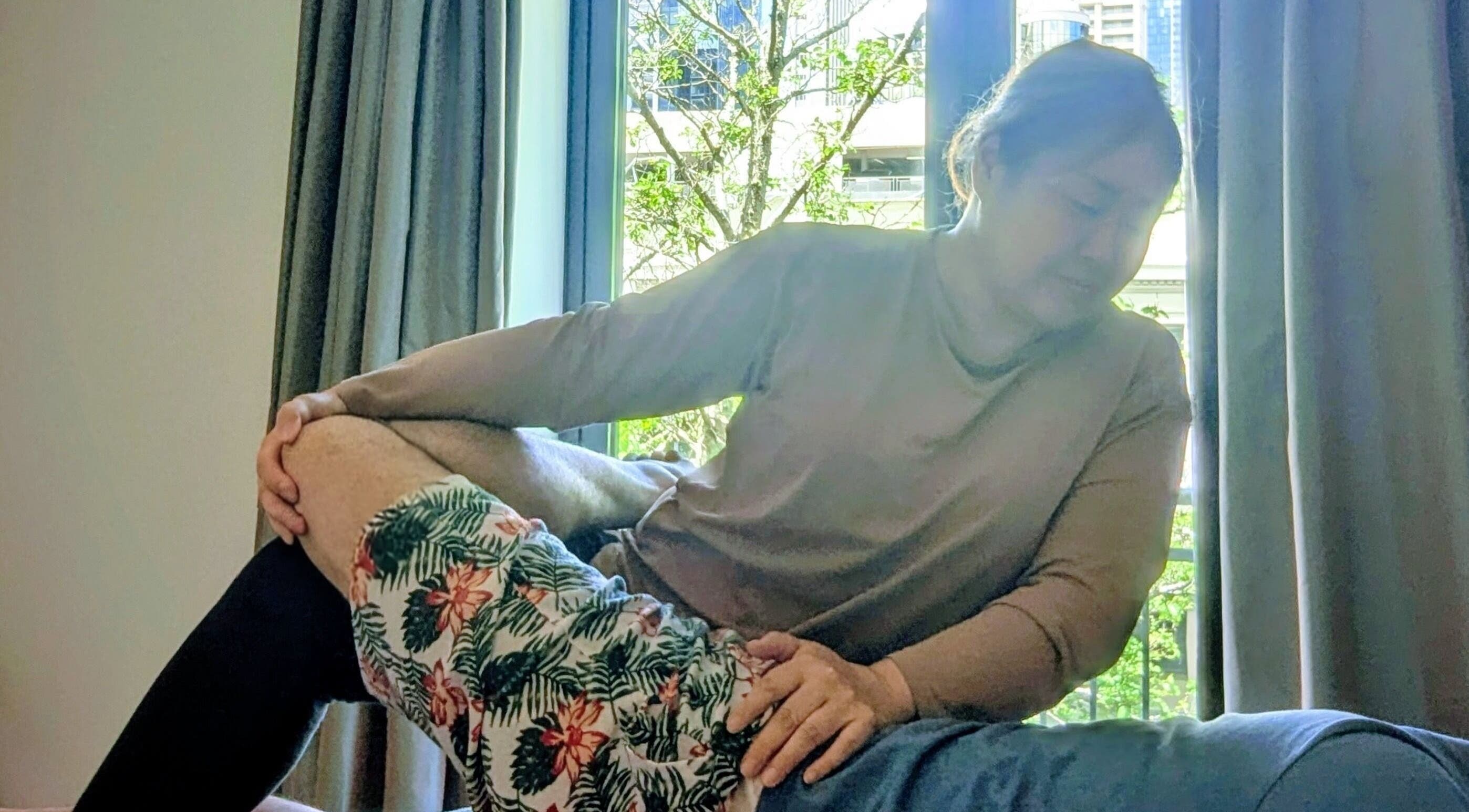 Therapist performing massage therapy at Total Body Care Salon BLESS, Auckland, Auckland, NZ.