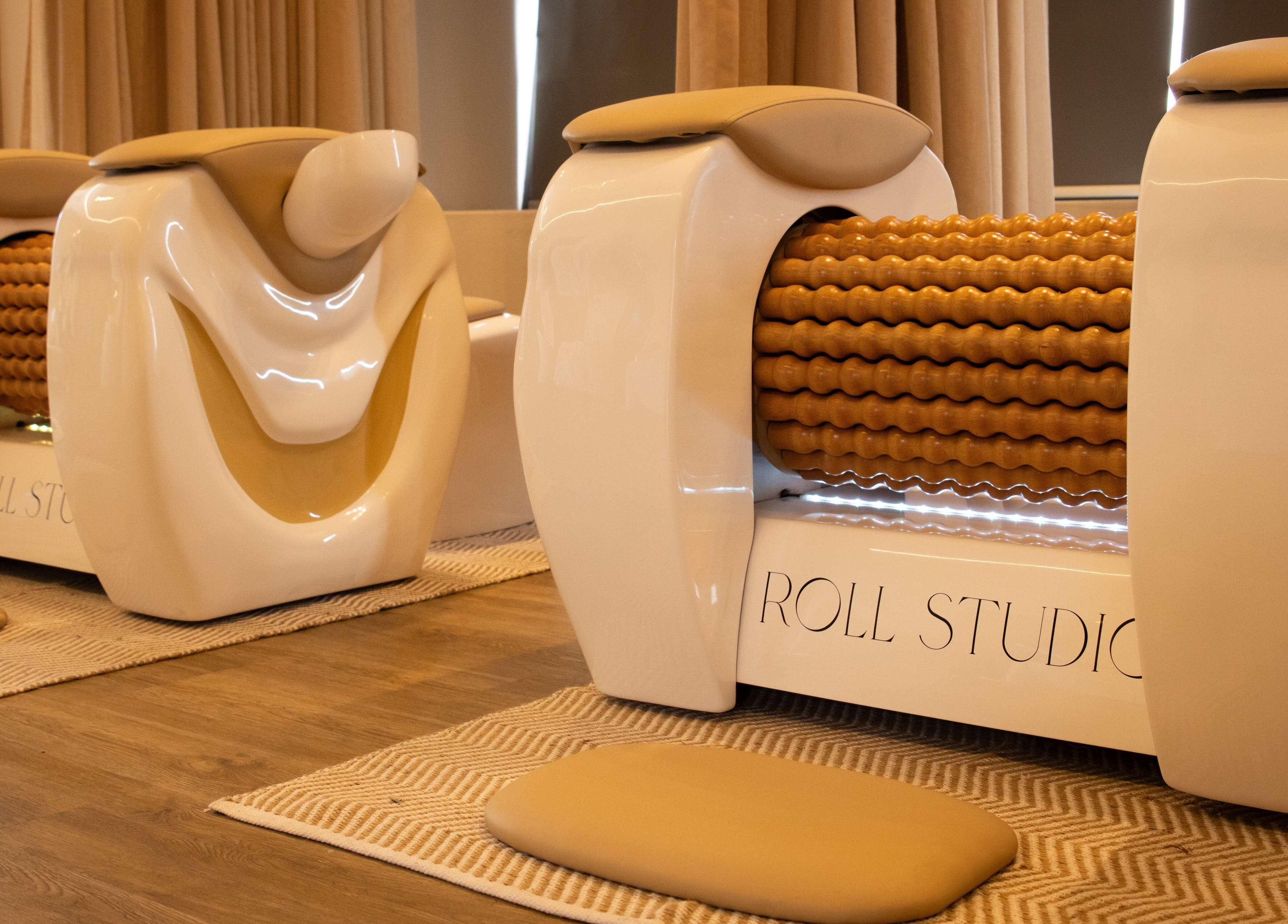 Innovative massage rollers at Roll Studio, Boksburg, Gauteng, ZA offering a relaxing wellness experience.